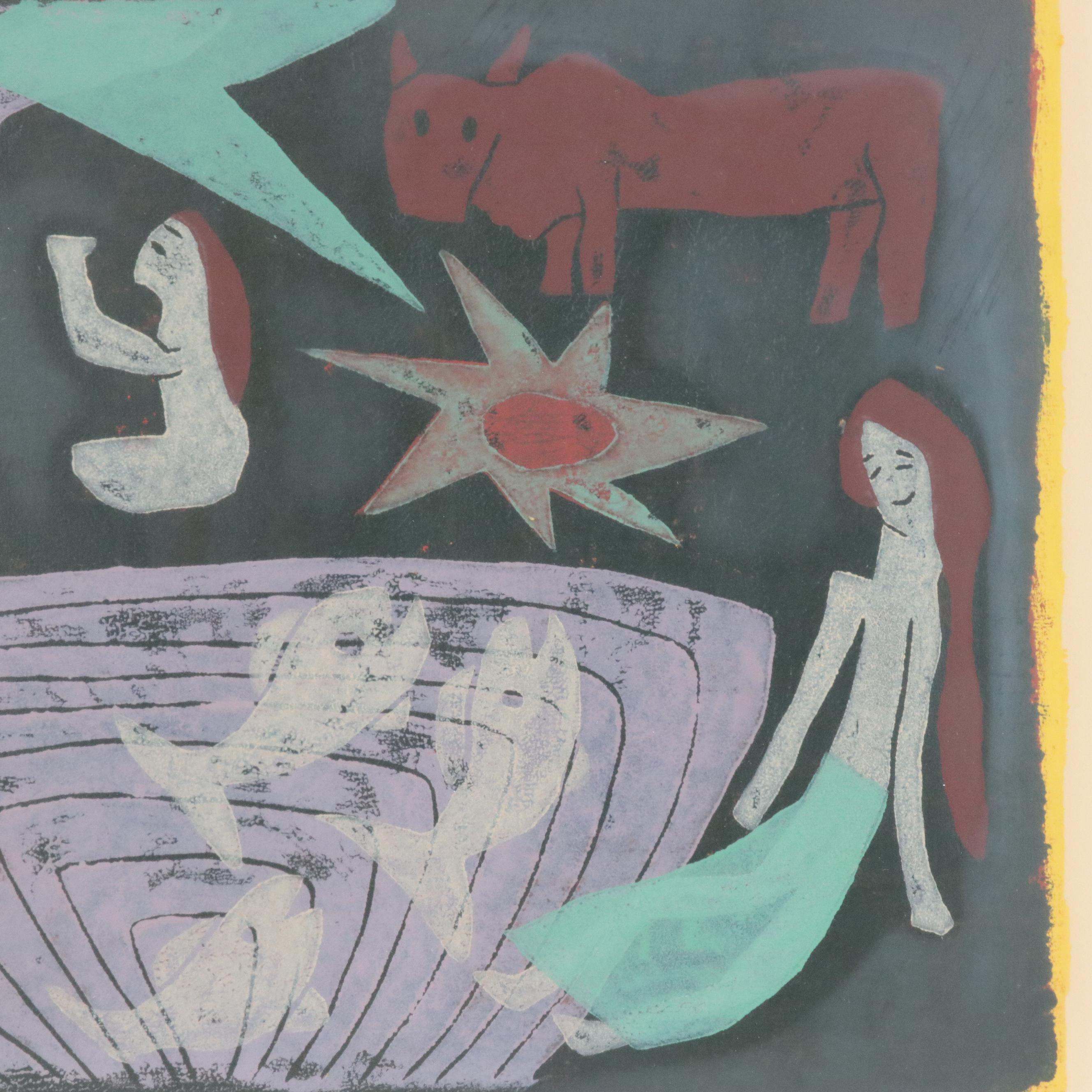 Kimura Kōrō Woodblock "Mythological Age - Ame-No-Hiboko"