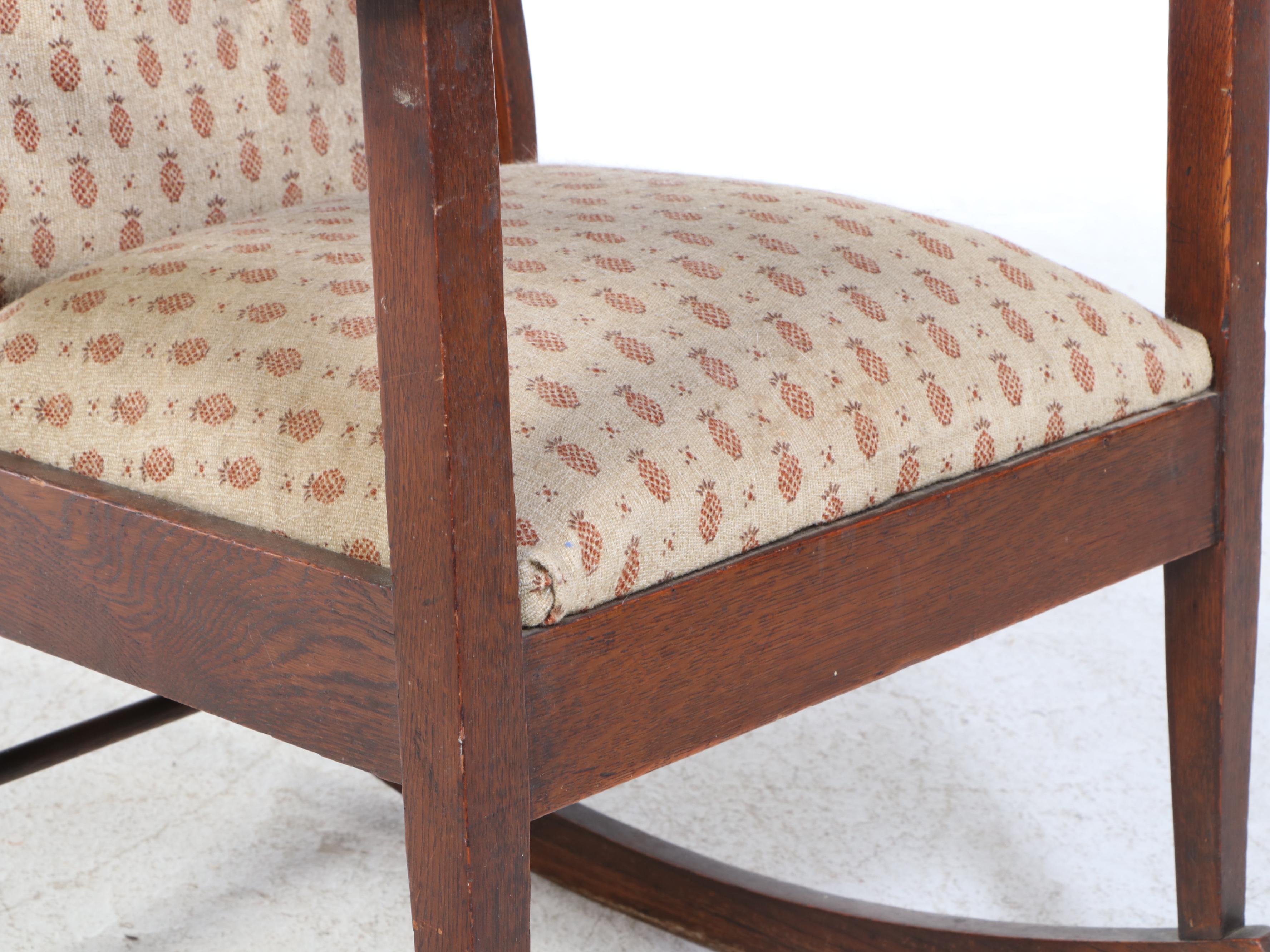 Cochran Chair Co. Arts and Crafts Quartersawn Oak Rocker, Early 20th Century