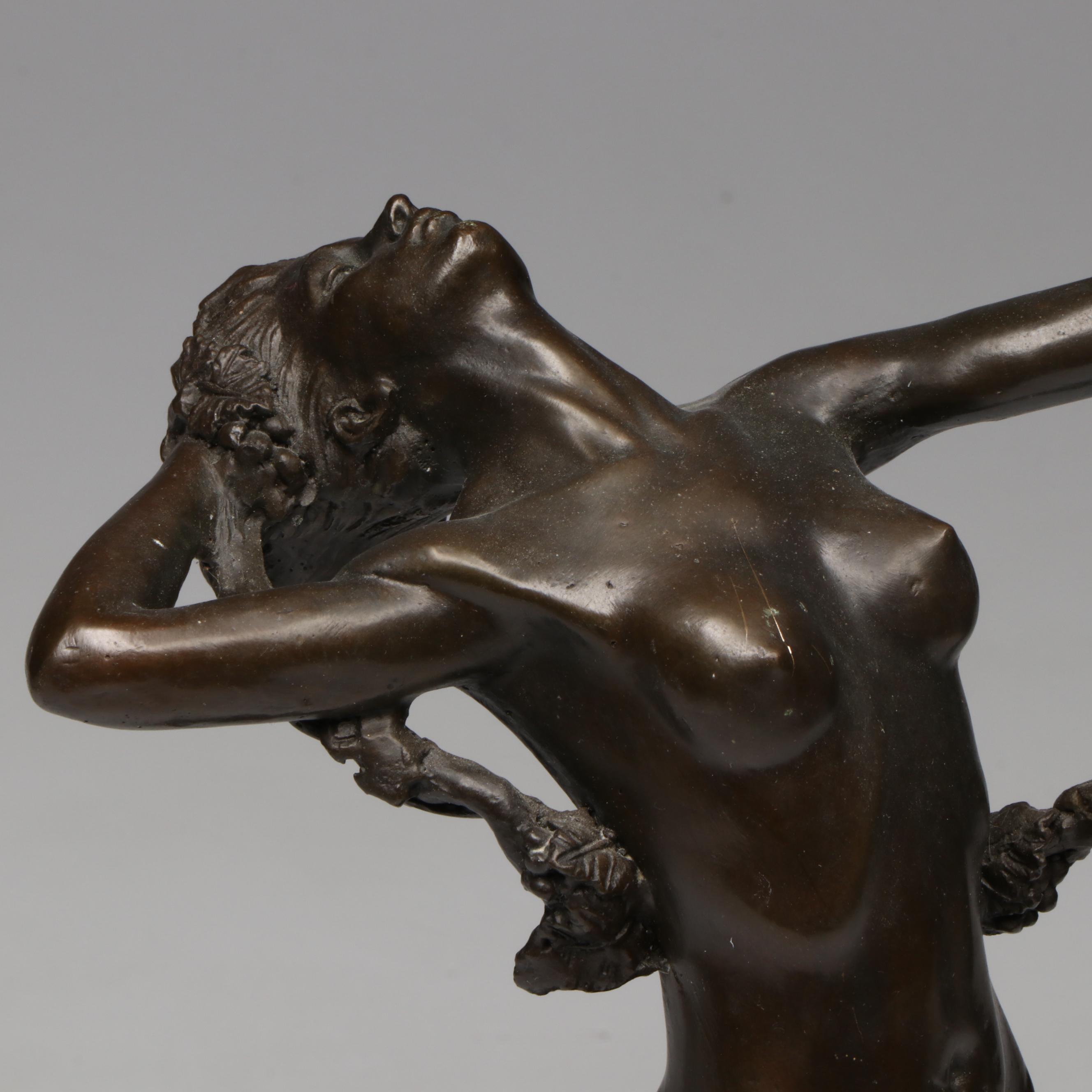 After Harriet Whitney Frishmuth "The Vine" Bronze Nude Statuette