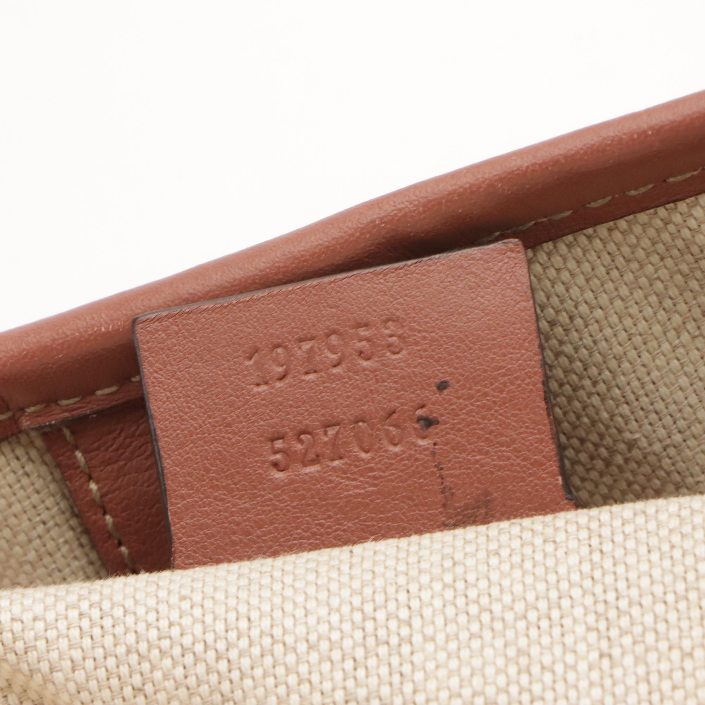 Gucci Joy Tote in GG Supreme Star Canvas with Leather Trim