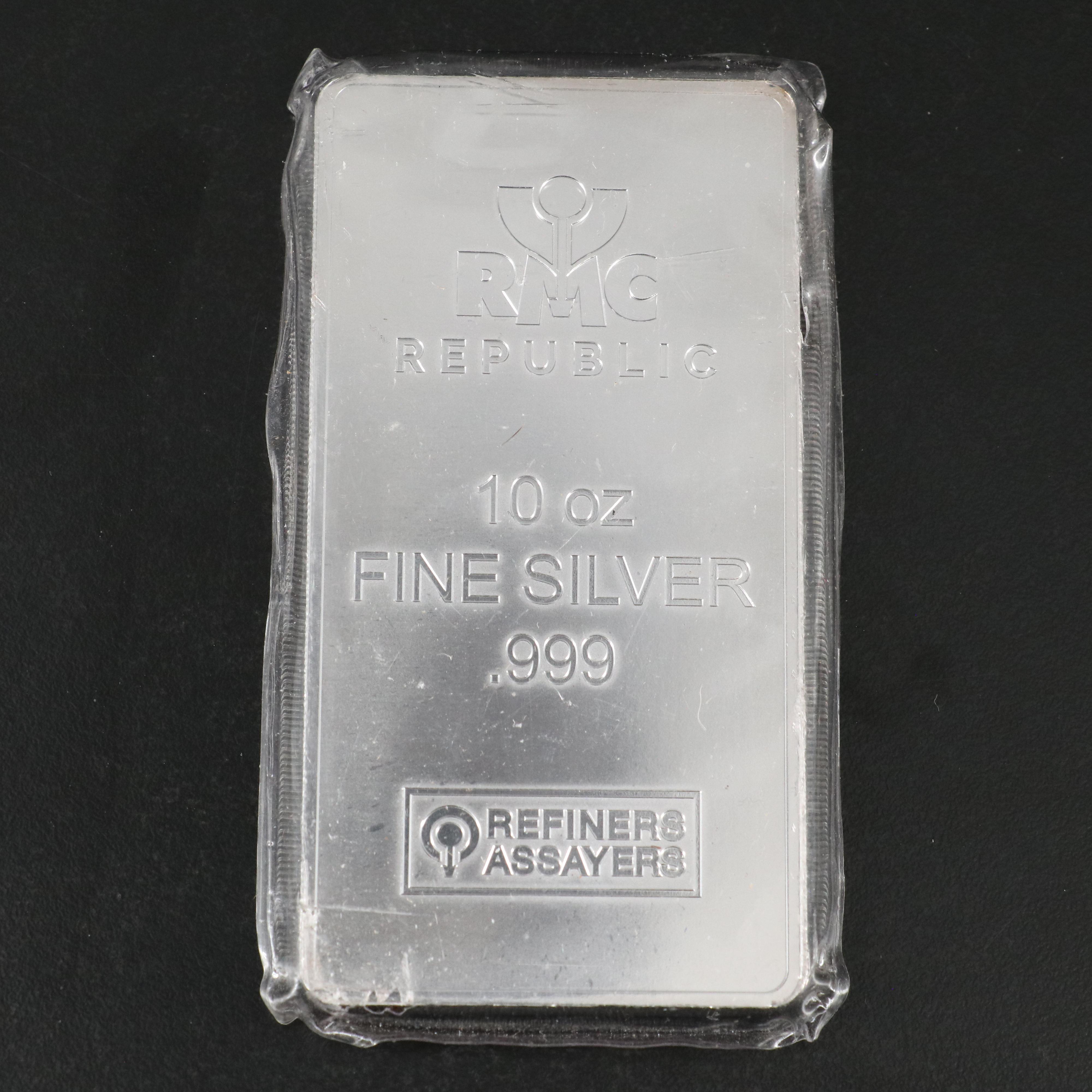 Republic Metals Corporation 10 Ounce .999 Silver Bar