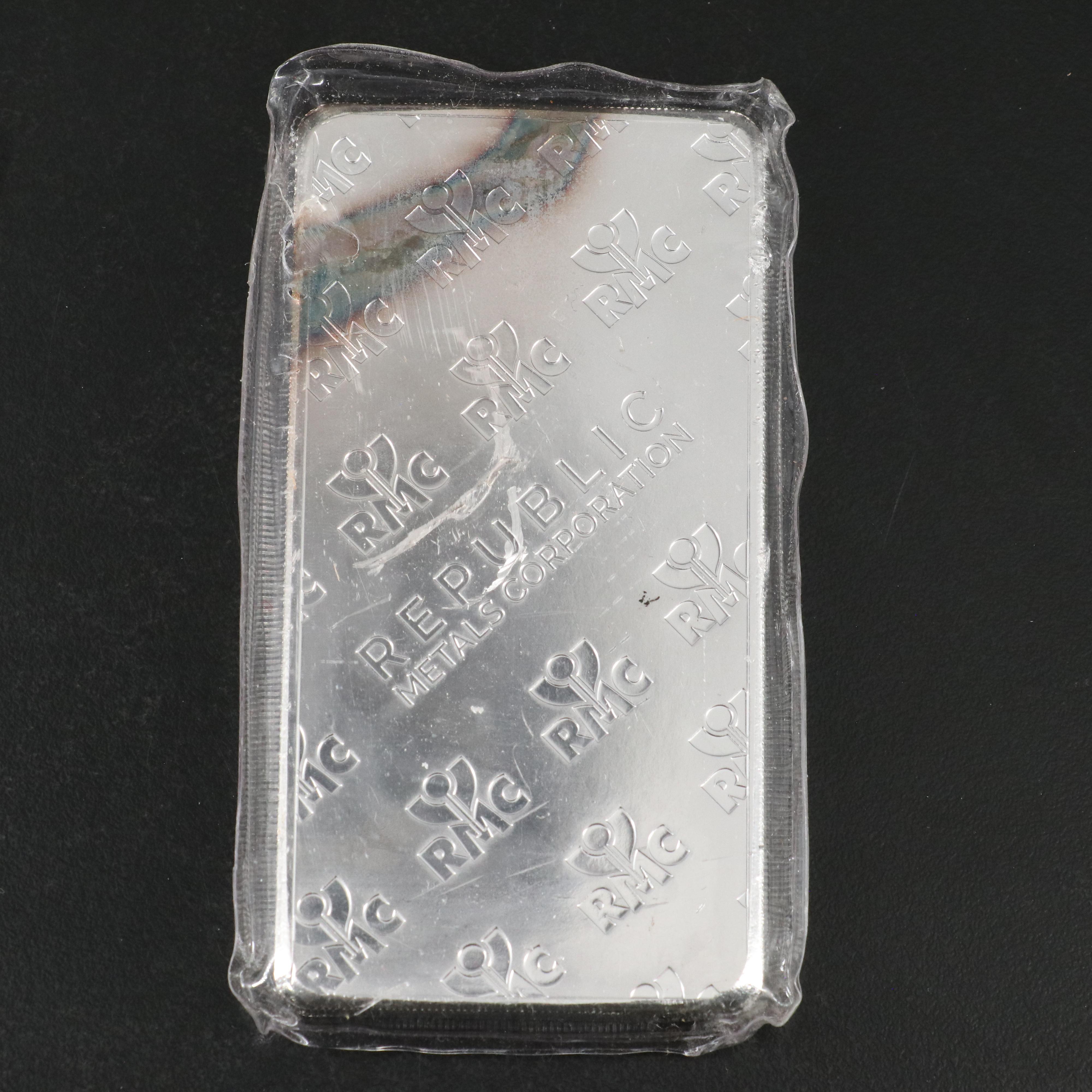 Republic Metals Corporation 10 Ounce .999 Silver Bar