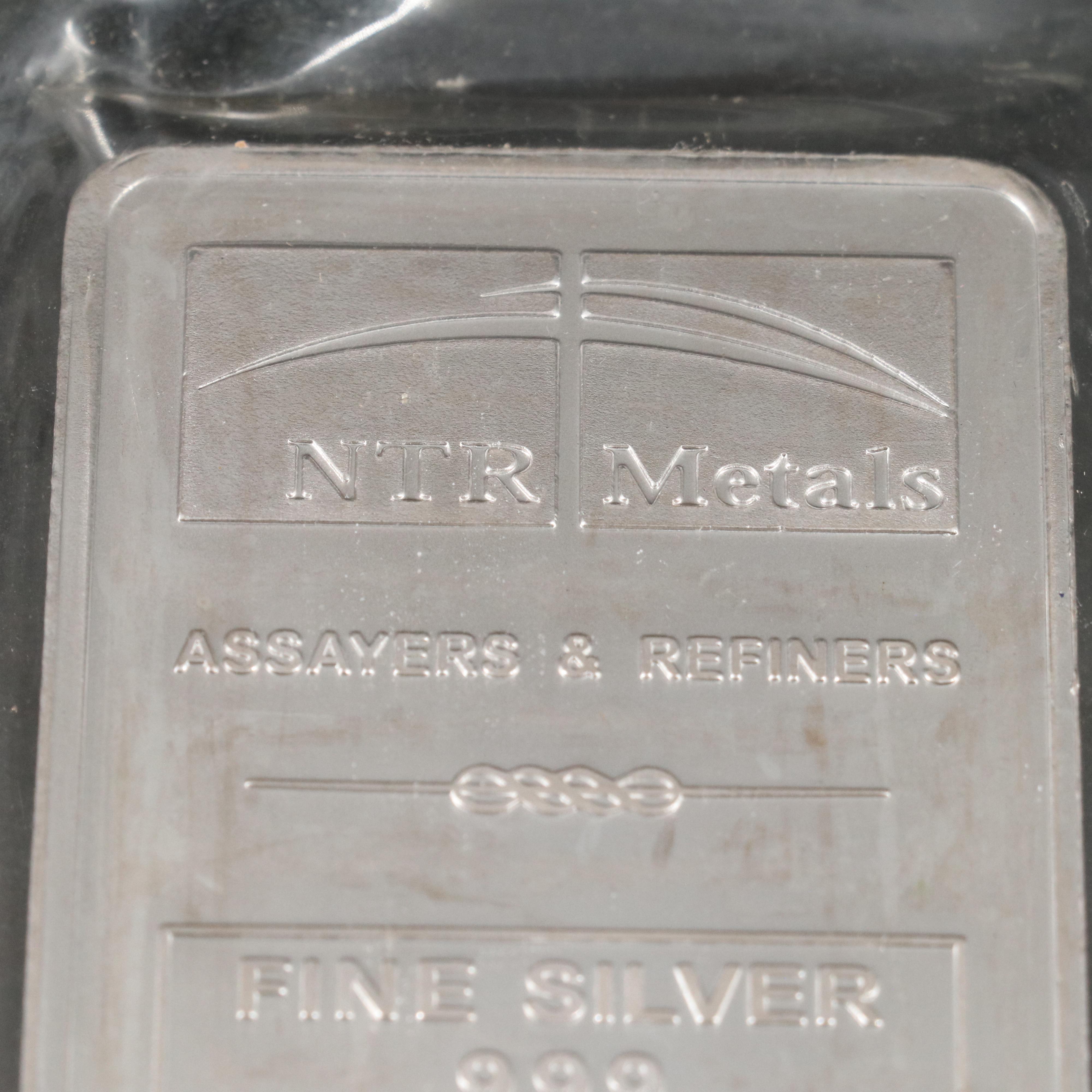 NTR Metals 10 Ounce .999 Silver Bar