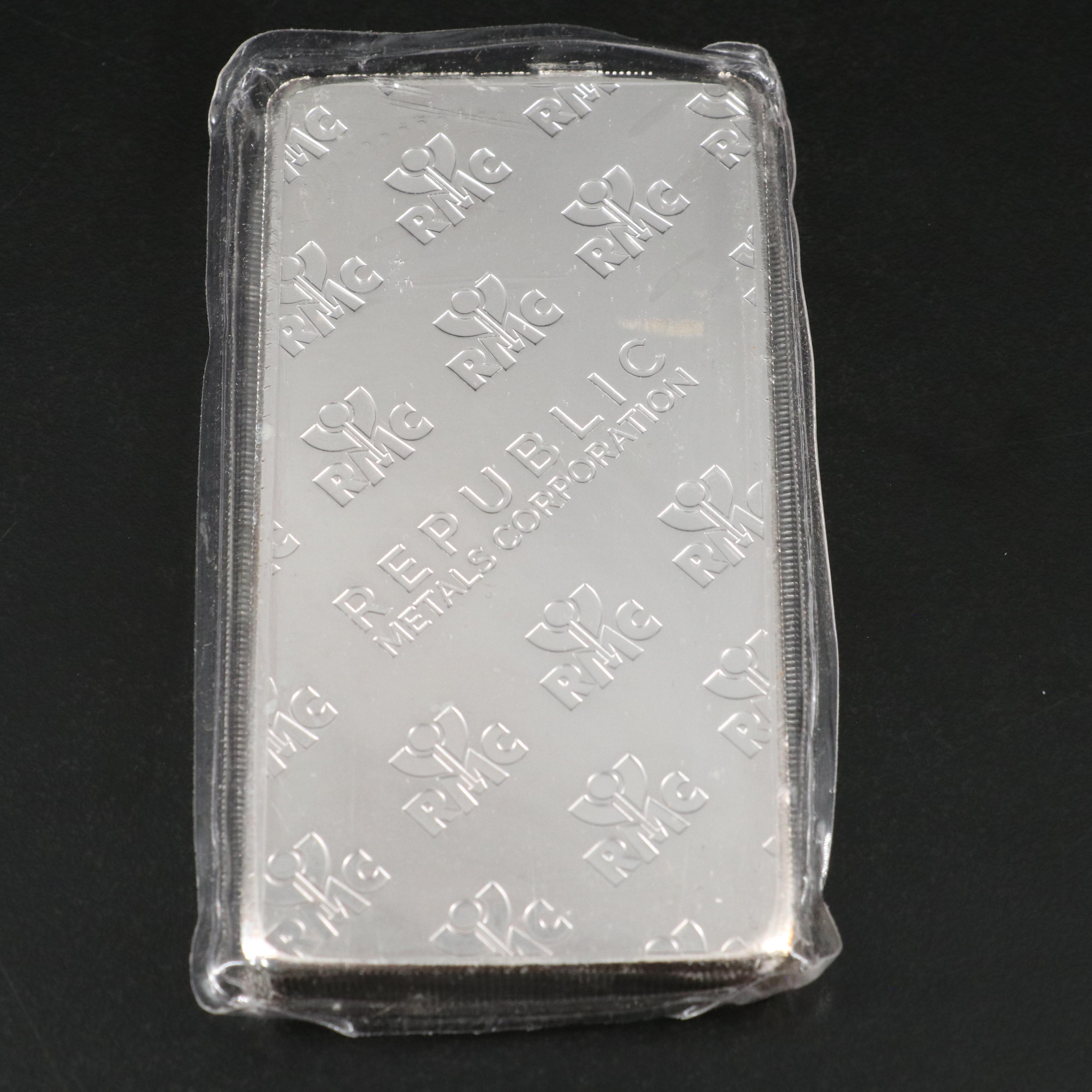 Republic Metals Corporation 10 Ounce .999 Silver Bar