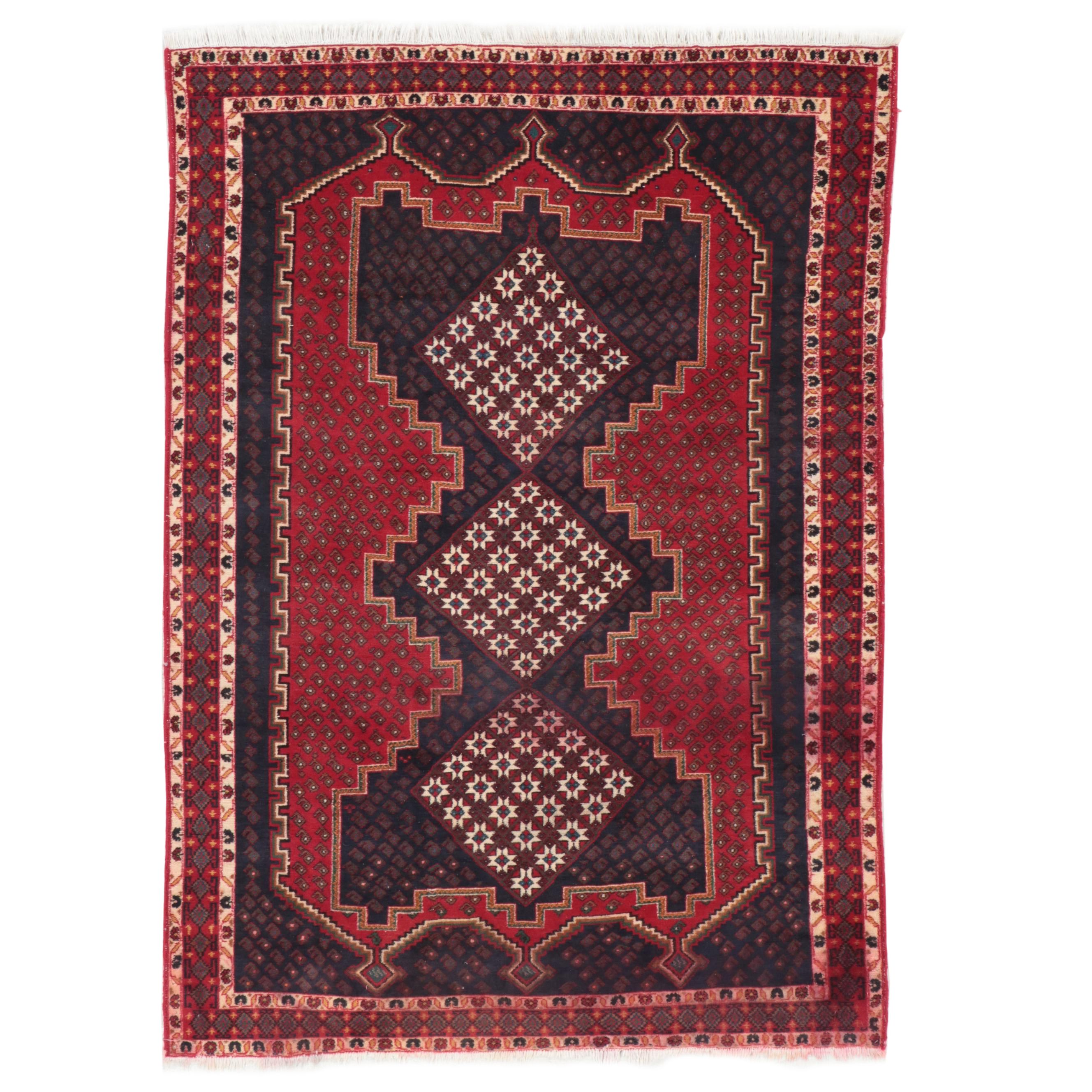 5'4 x 7'6 Hand-Knotted Persian Mashhad Area Rug