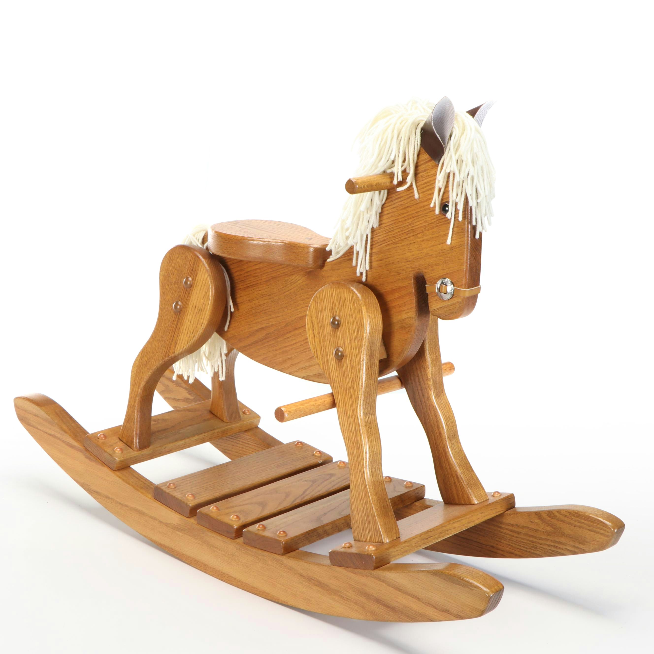 Child's Oak Rocking Horse