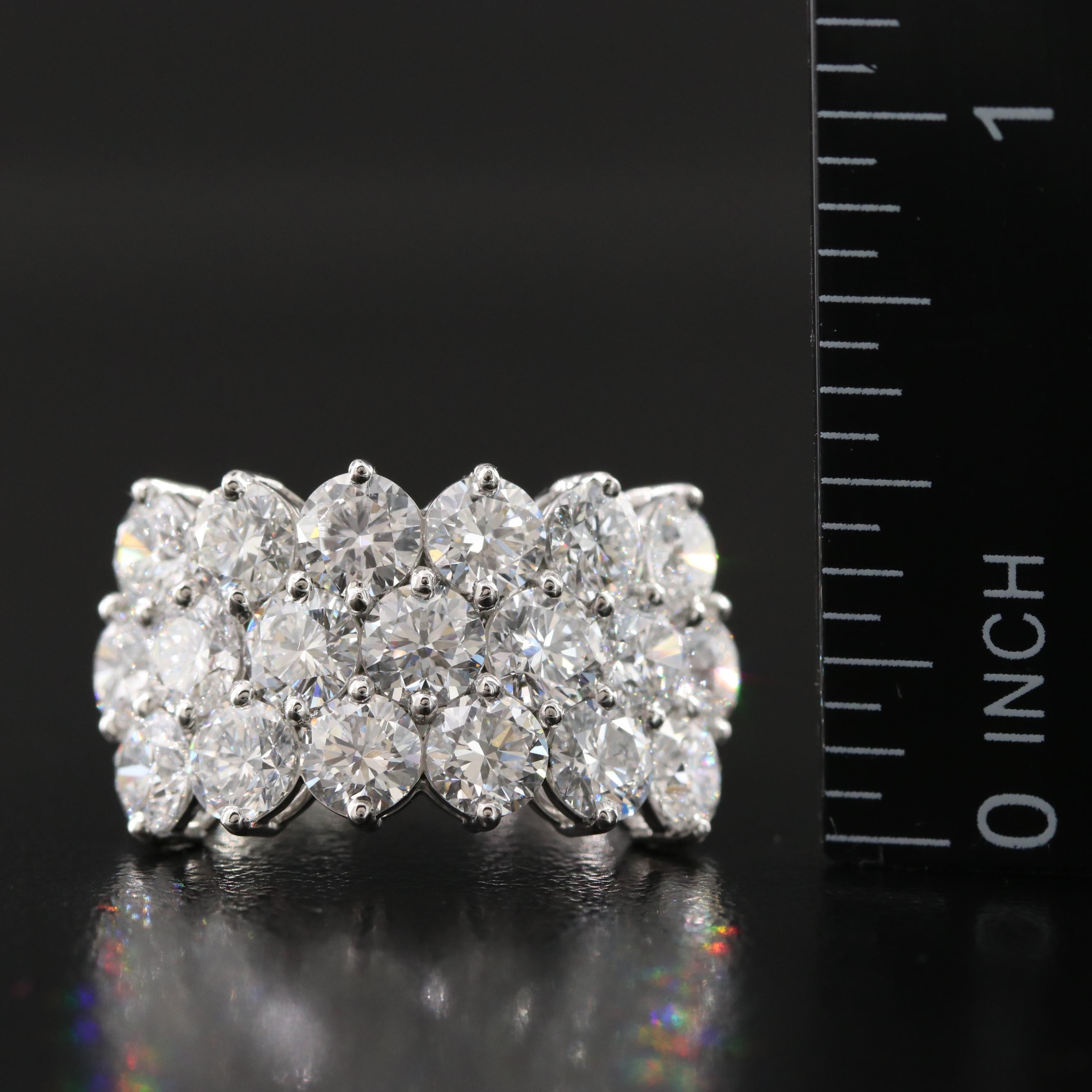 Platinum 5.60 CTW Lab Grown Diamond Ring