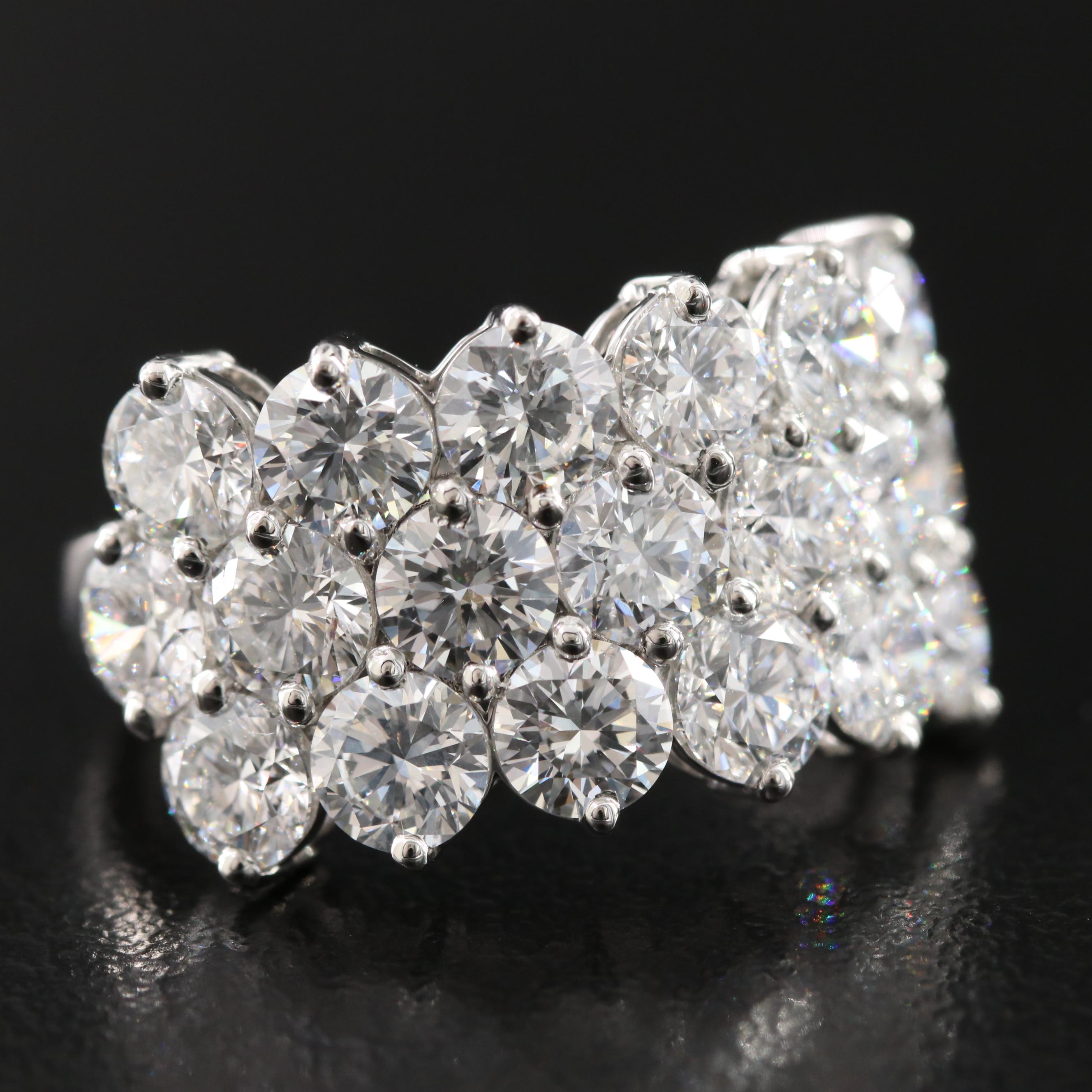 Platinum 5.60 CTW Lab Grown Diamond Ring