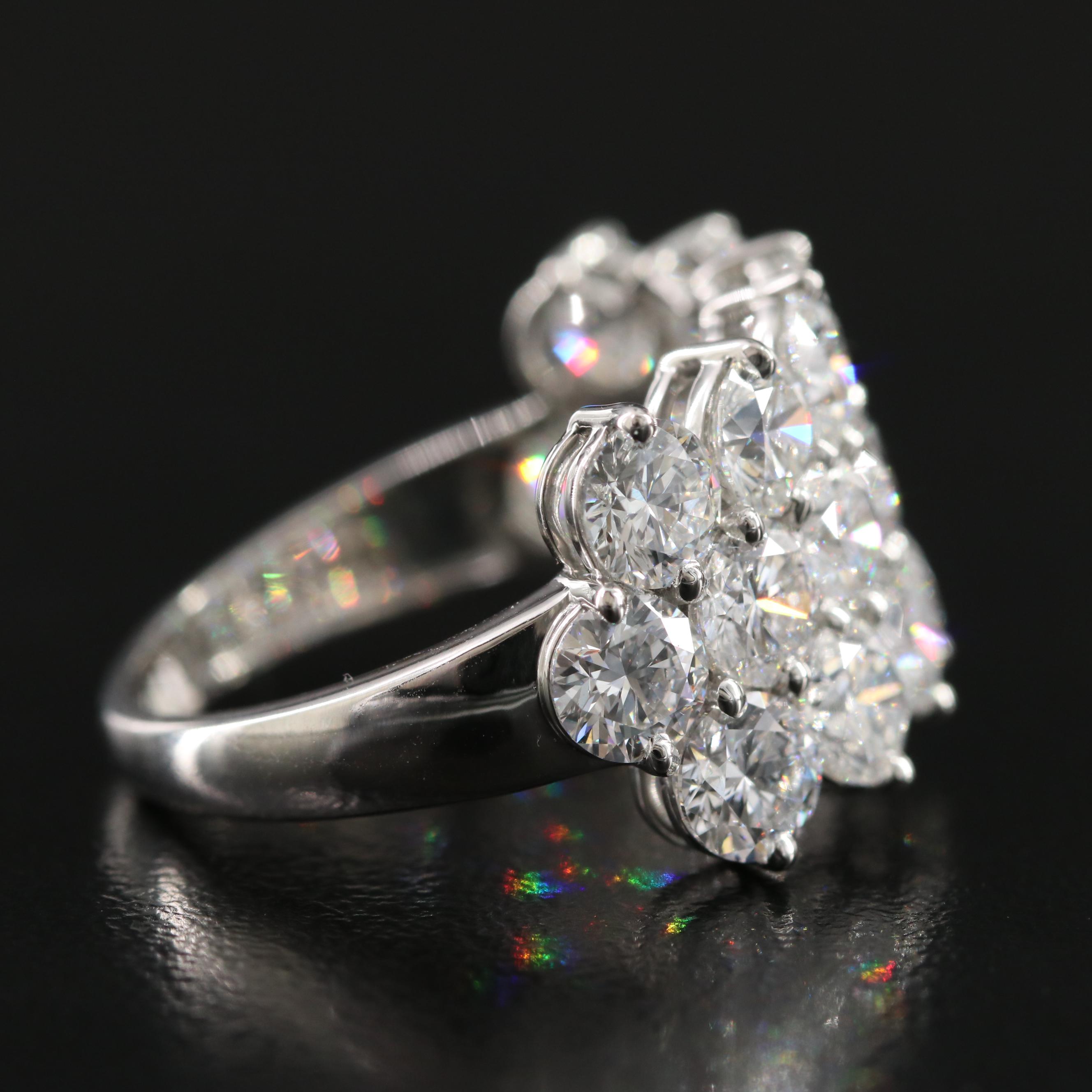 Platinum 5.60 CTW Lab Grown Diamond Ring