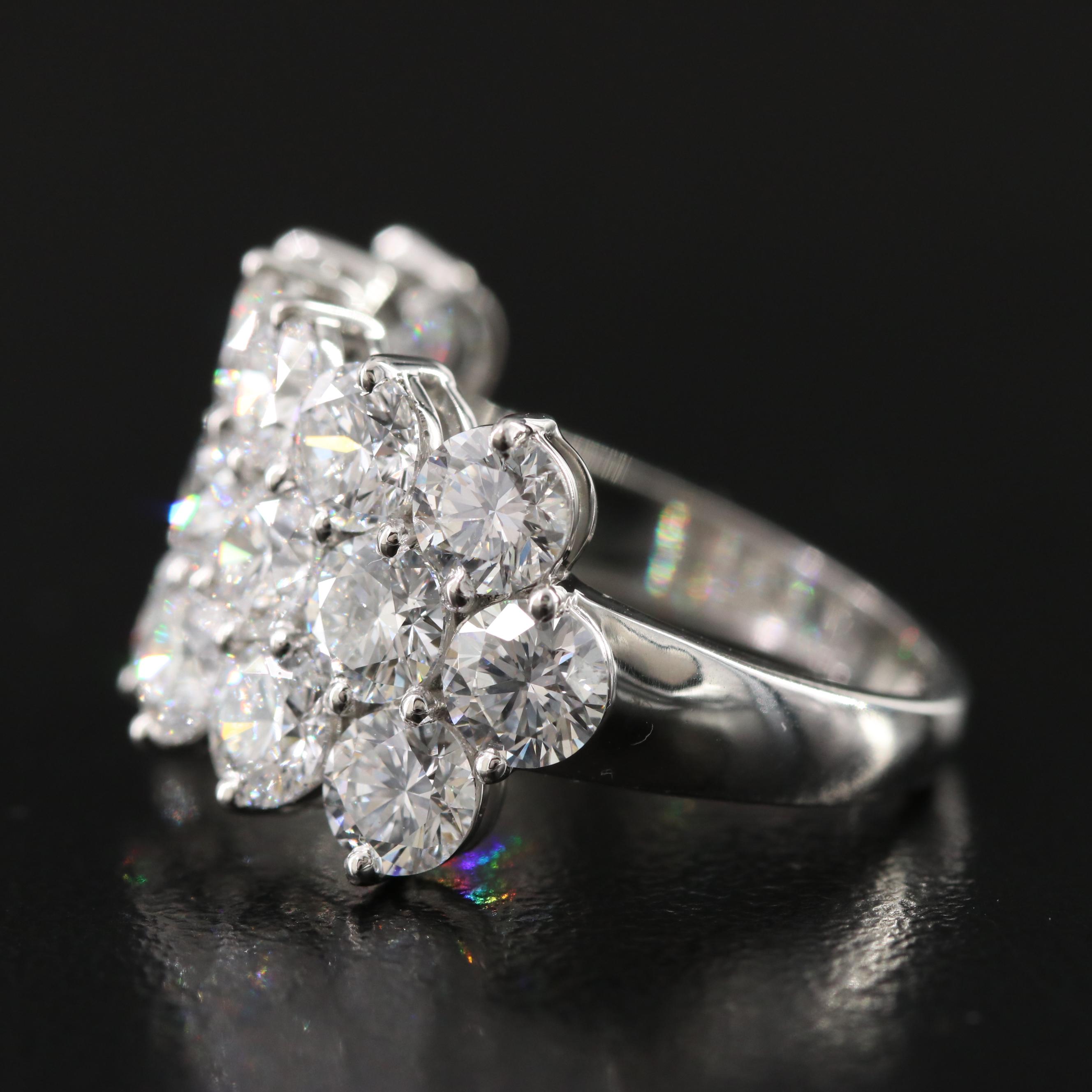 Platinum 5.60 CTW Lab Grown Diamond Ring