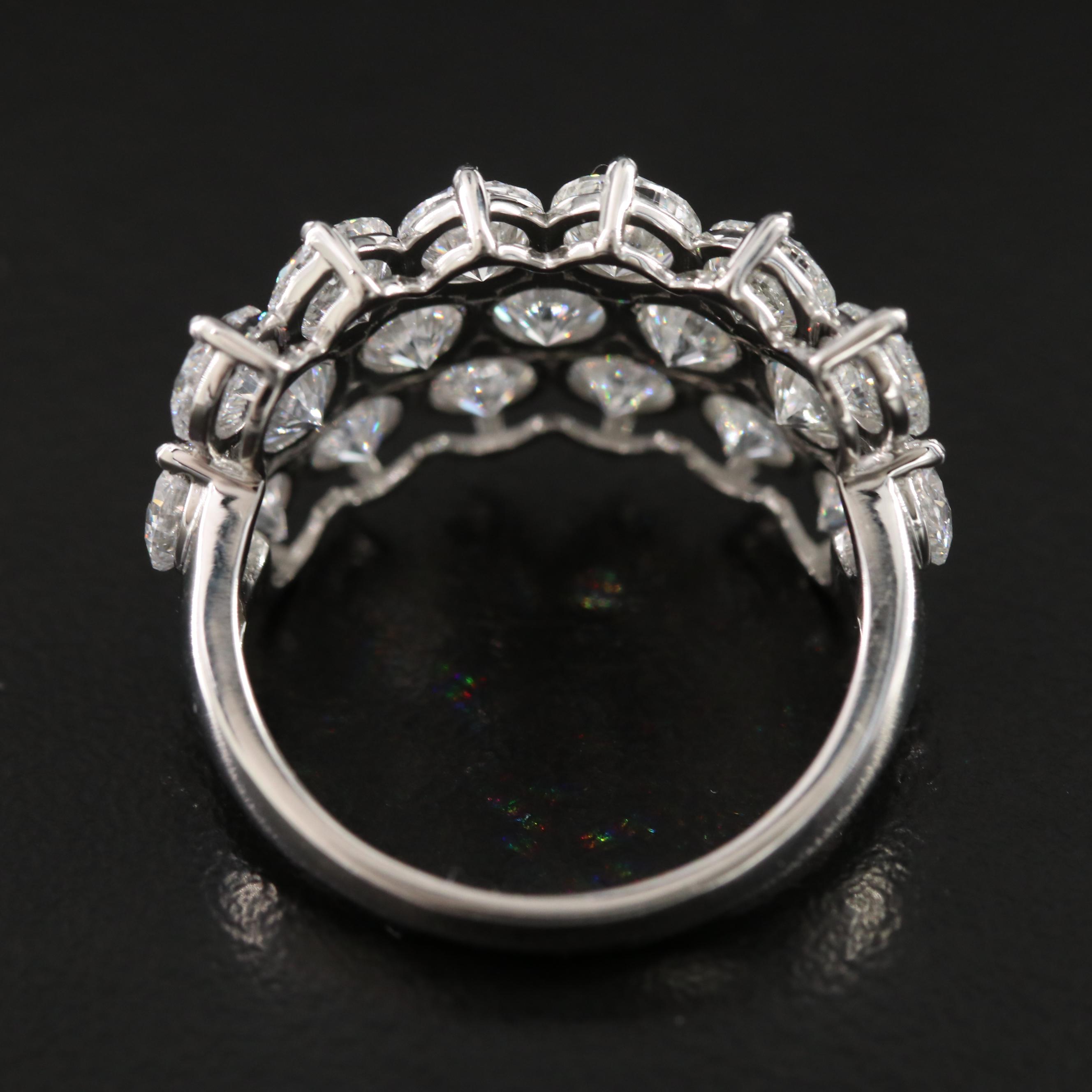 Platinum 5.60 CTW Lab Grown Diamond Ring