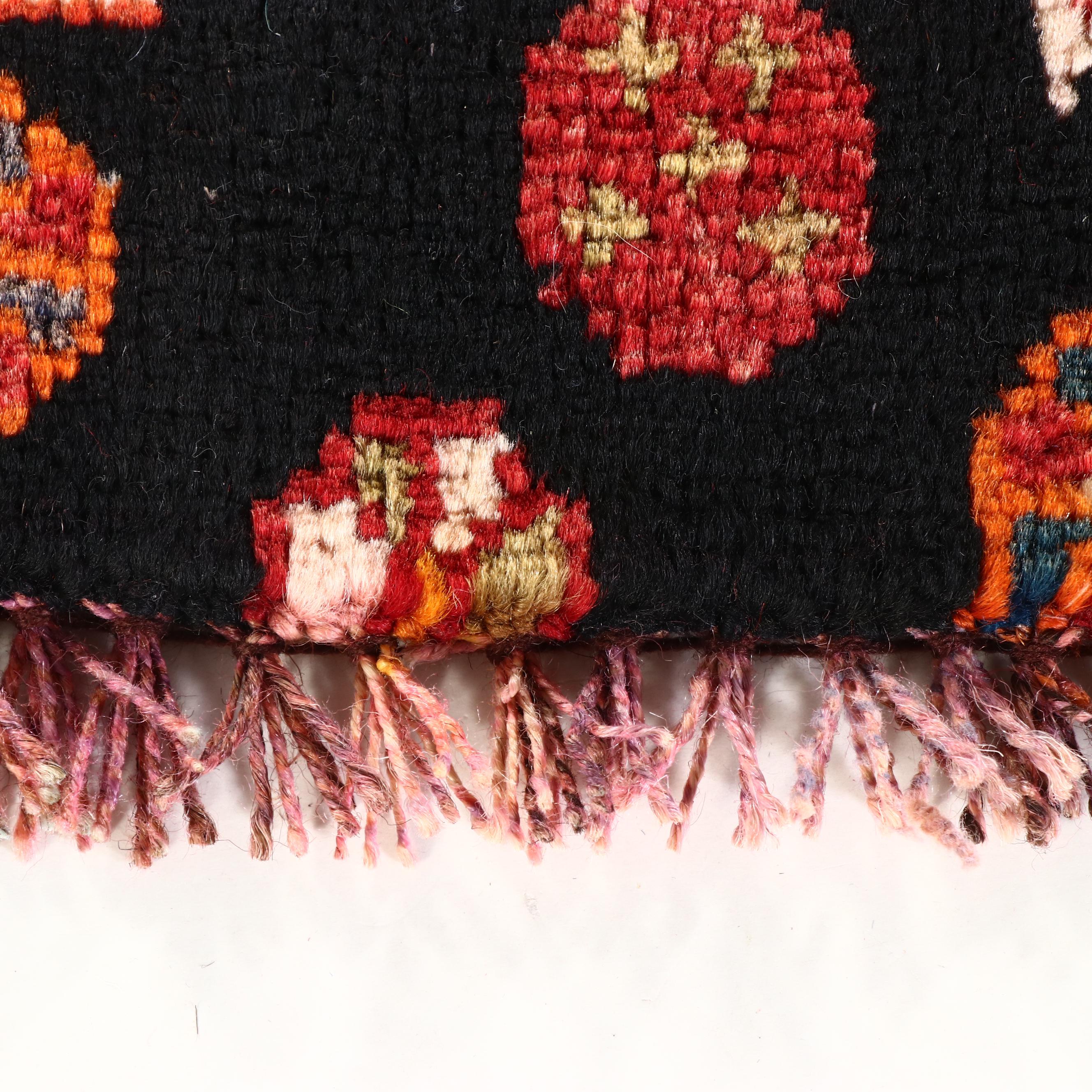 2' x 1'9 Hand-Knotted Persian Shiraz Remnant or Floor Mat