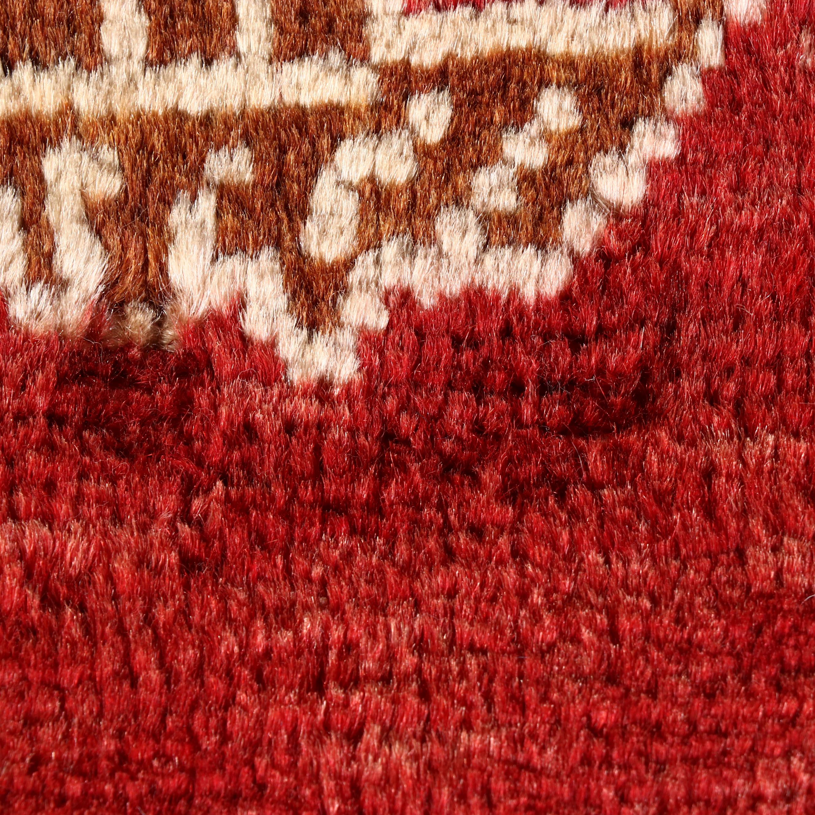 2' x 1'9 Hand-Knotted Persian Shiraz Remnant or Floor Mat