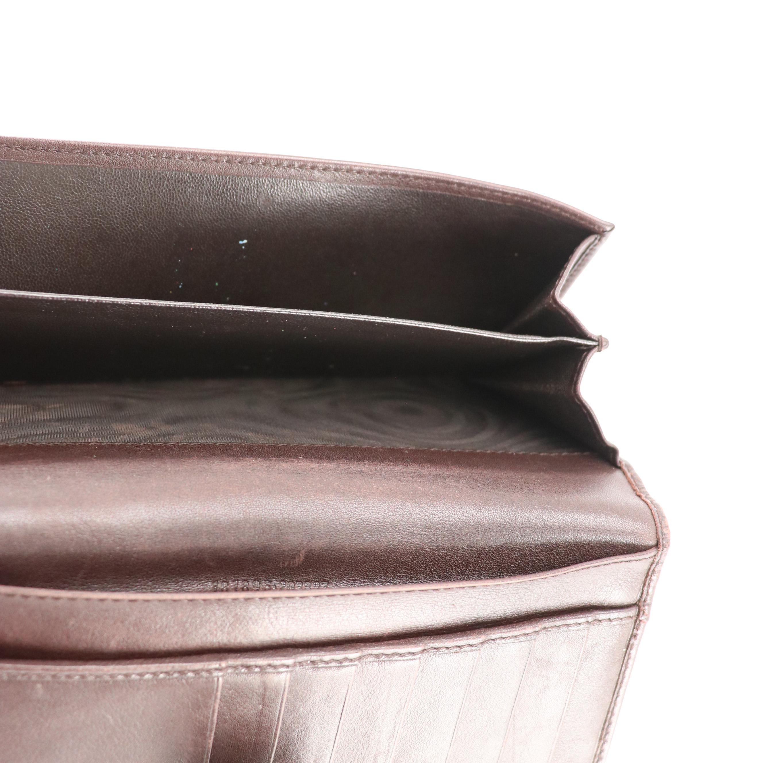 Gucci Dark Brown Guccissima Leather Continental Wallet