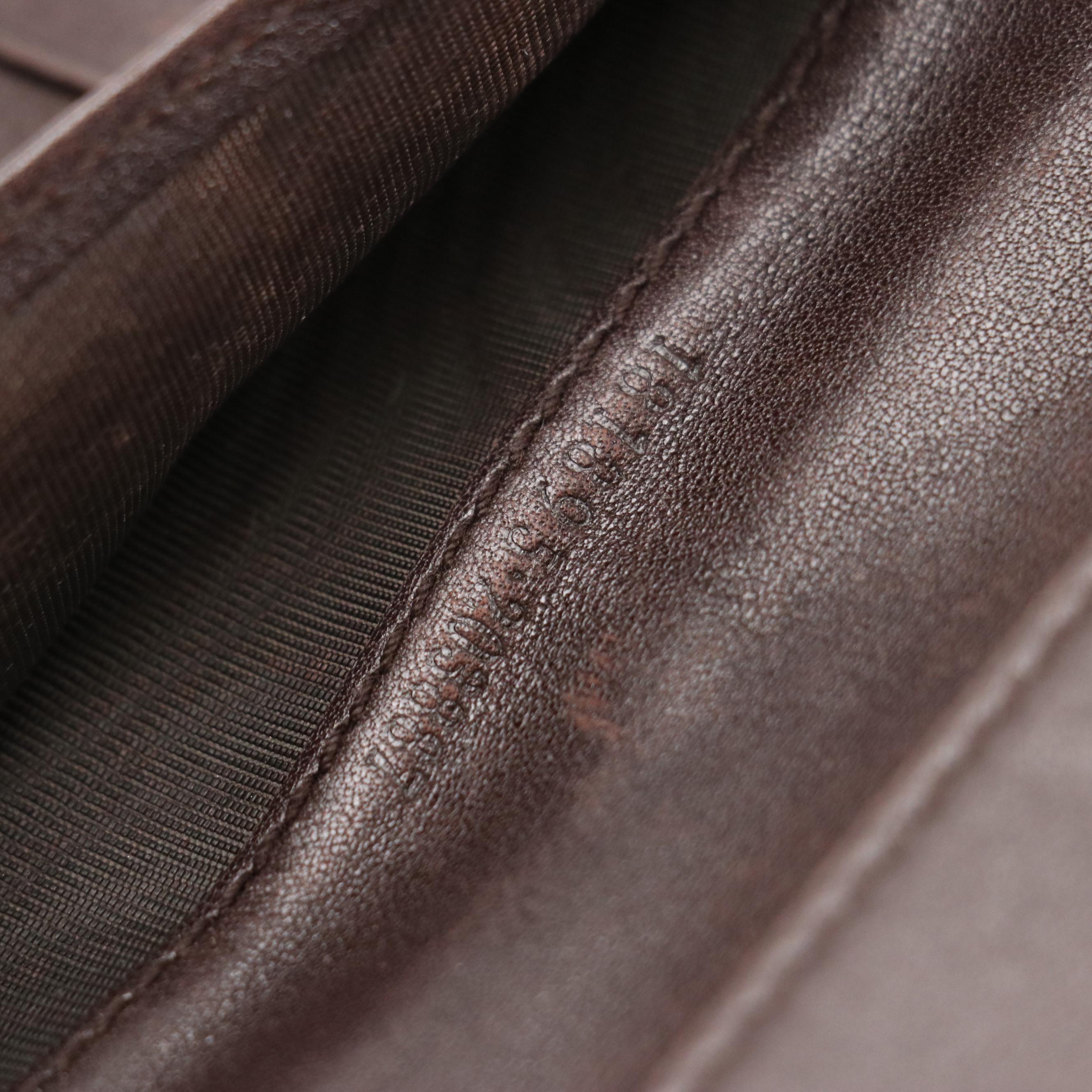 Gucci Dark Brown Guccissima Leather Continental Wallet