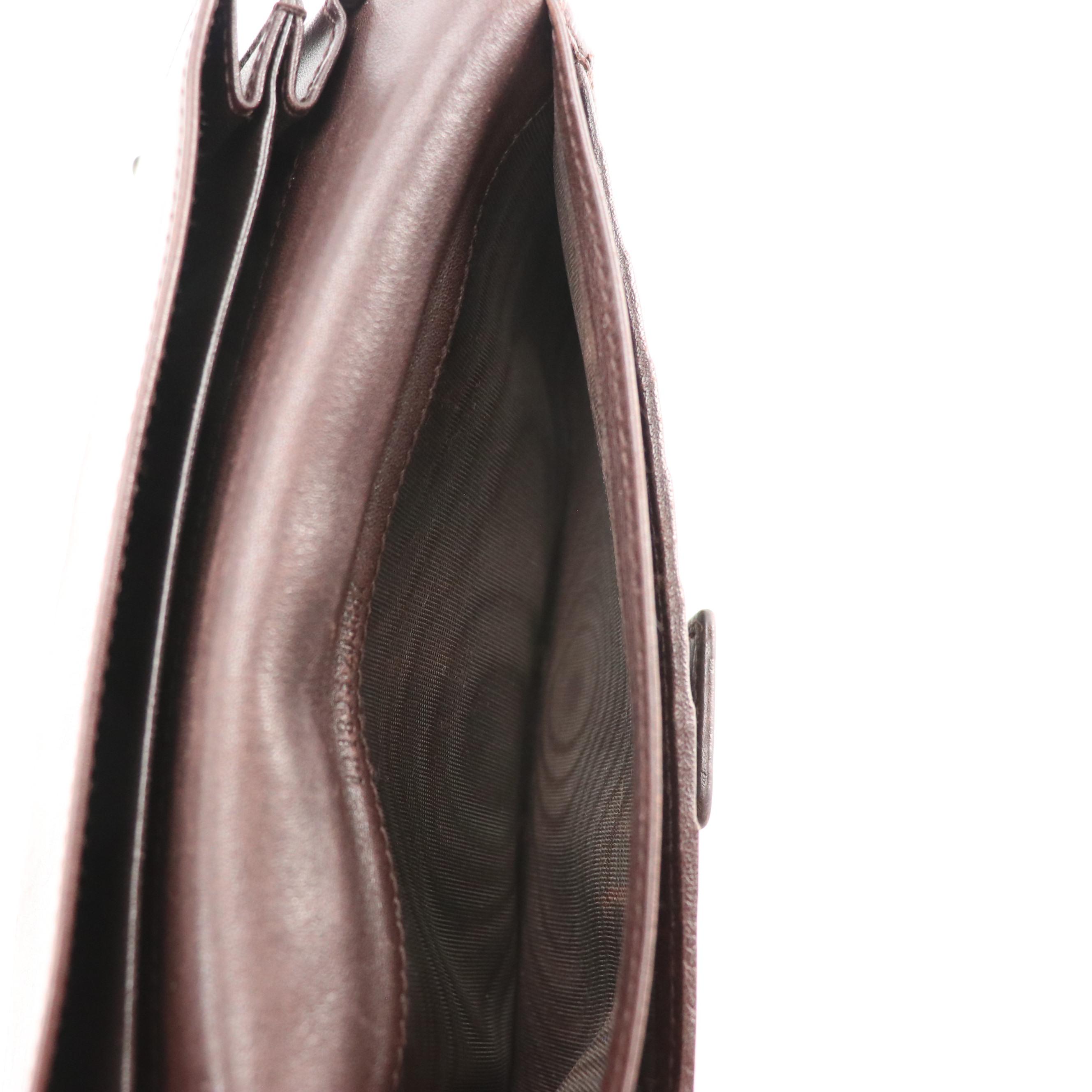 Gucci Dark Brown Guccissima Leather Continental Wallet