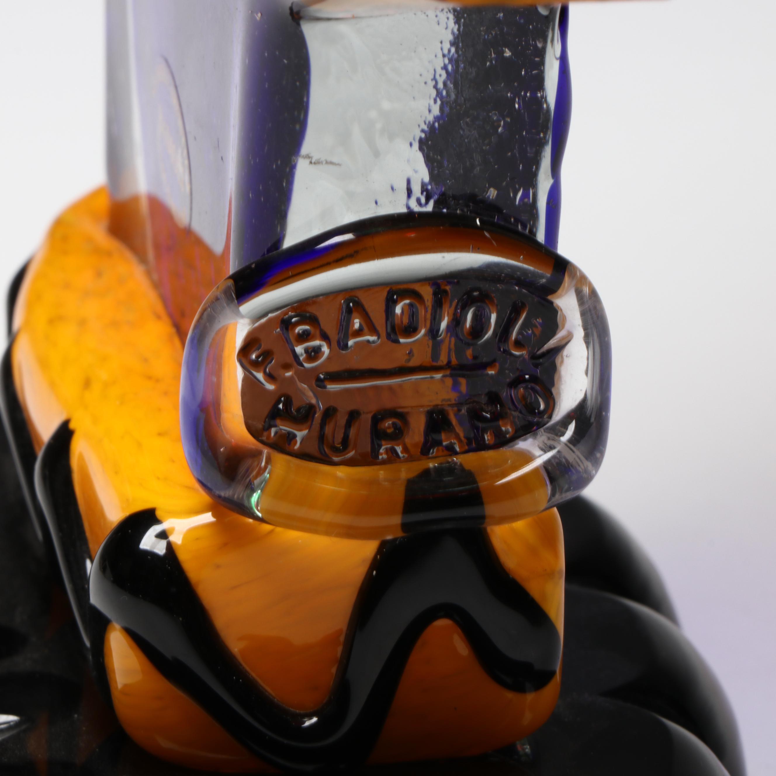 Francesco Badioli Murano Fused Art Glass "Gemelli Picasso Head"