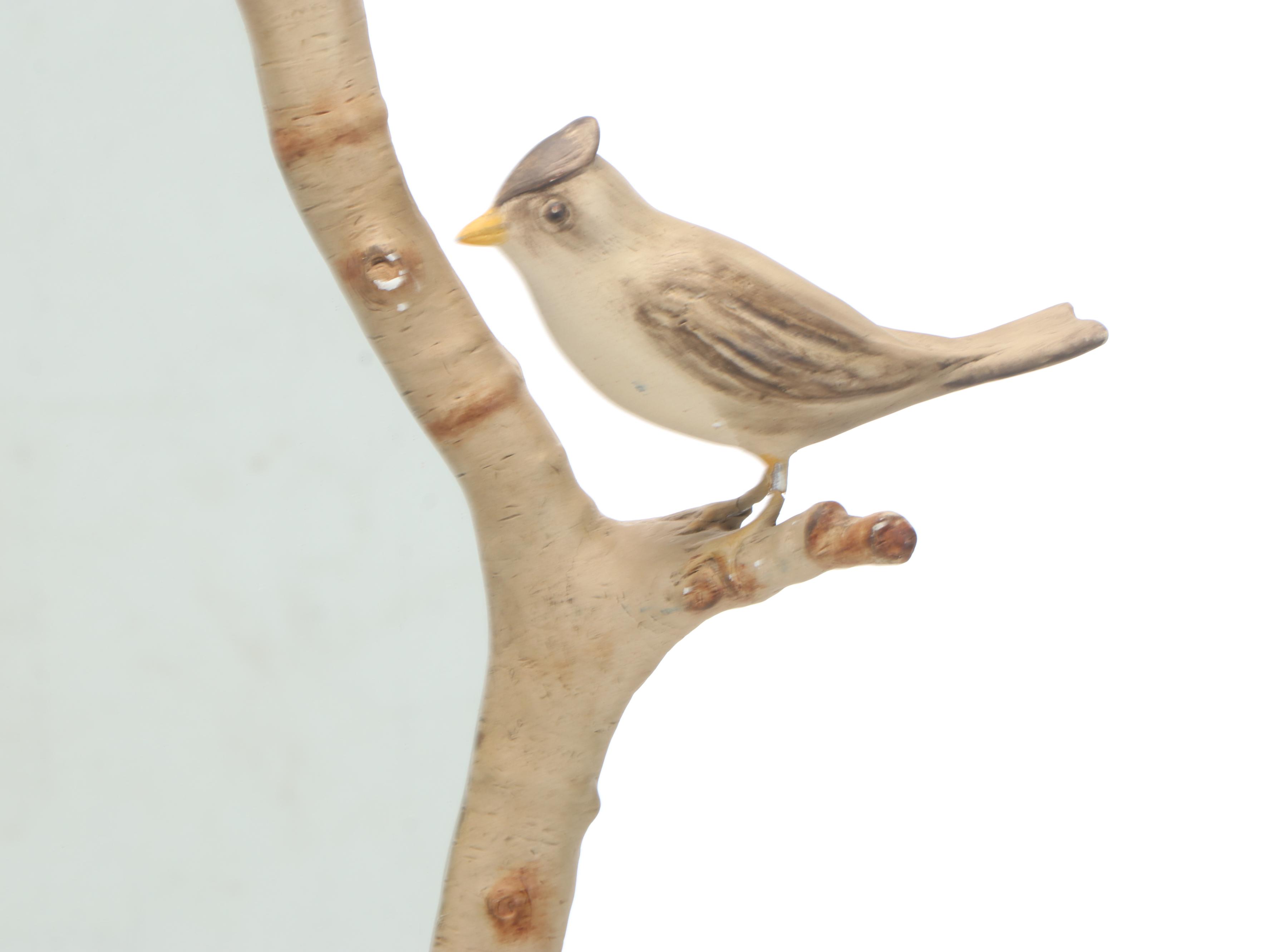 Carvers' Guild "Songbirds" Wooden Carved Wall Mirror