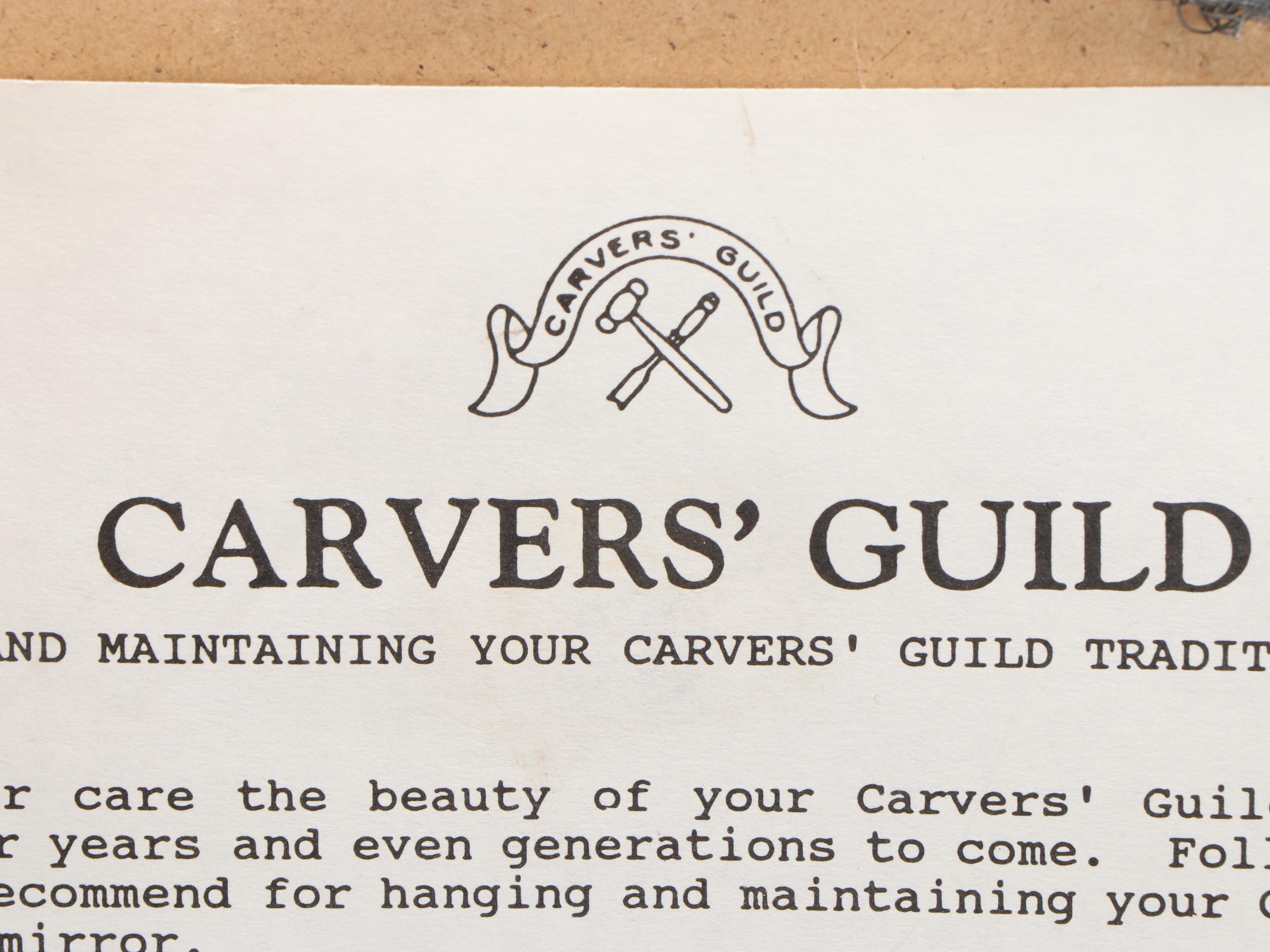 Carvers' Guild "Songbirds" Wooden Carved Wall Mirror