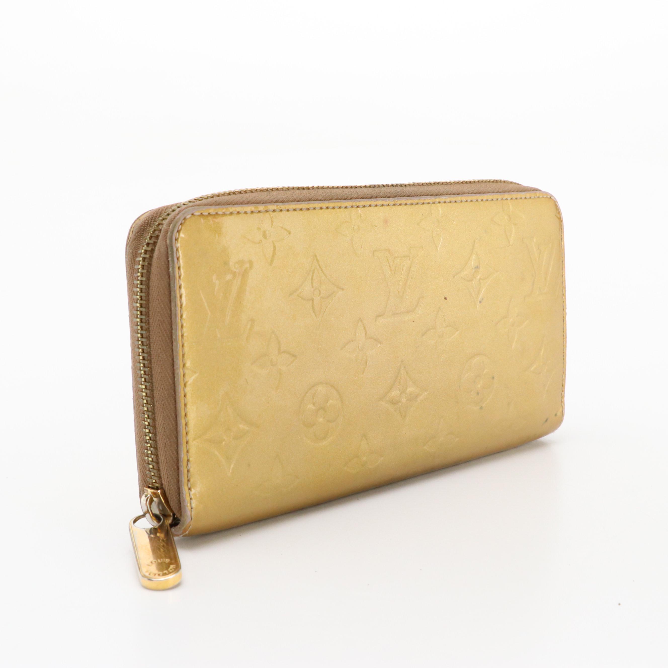 Louis Vuitton Zip Around Long Wallet in Monogram Vernis Patent Leather
