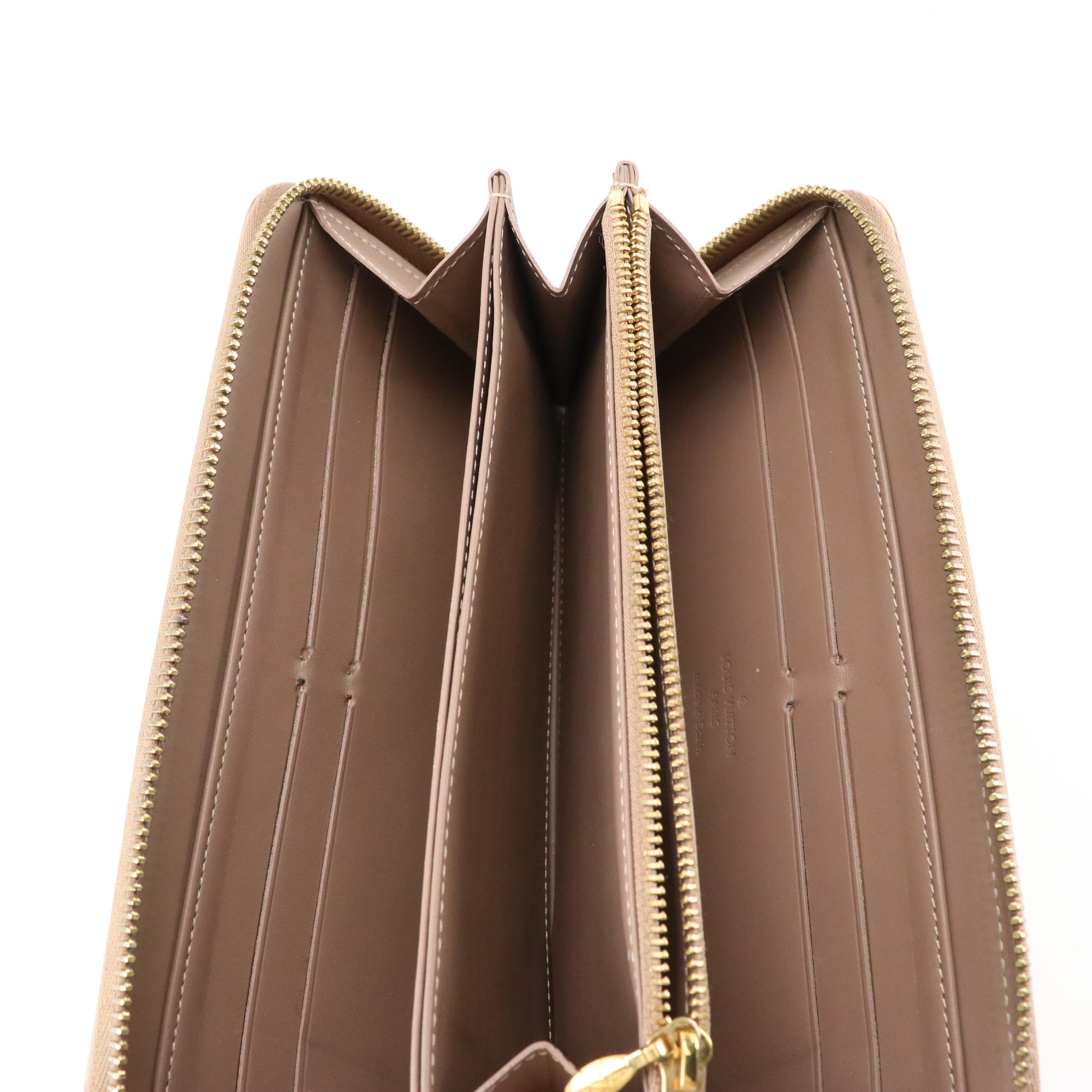 Louis Vuitton Zip Around Long Wallet in Monogram Vernis Patent Leather