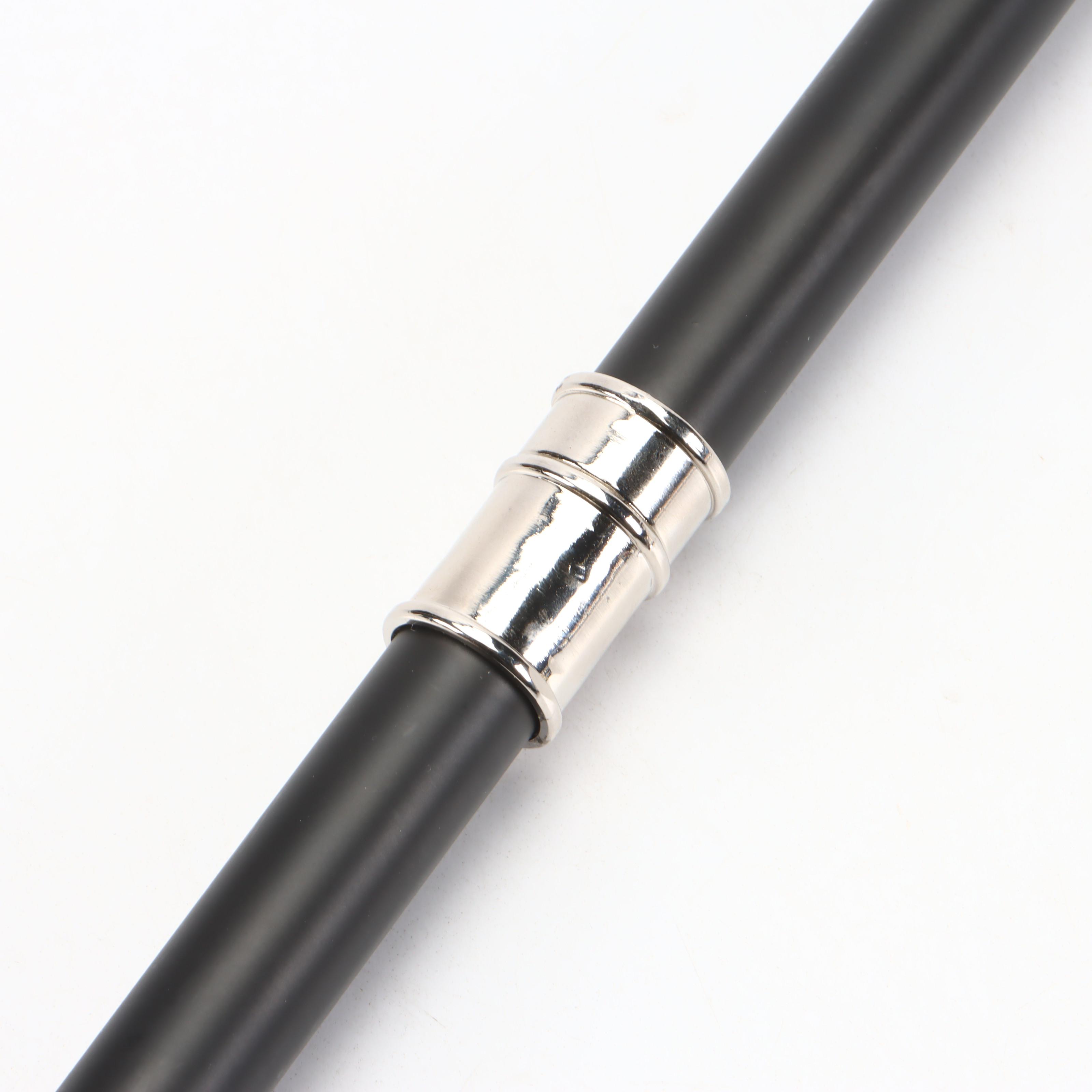 Chrome Finish Horse Head Two-Piece Cane