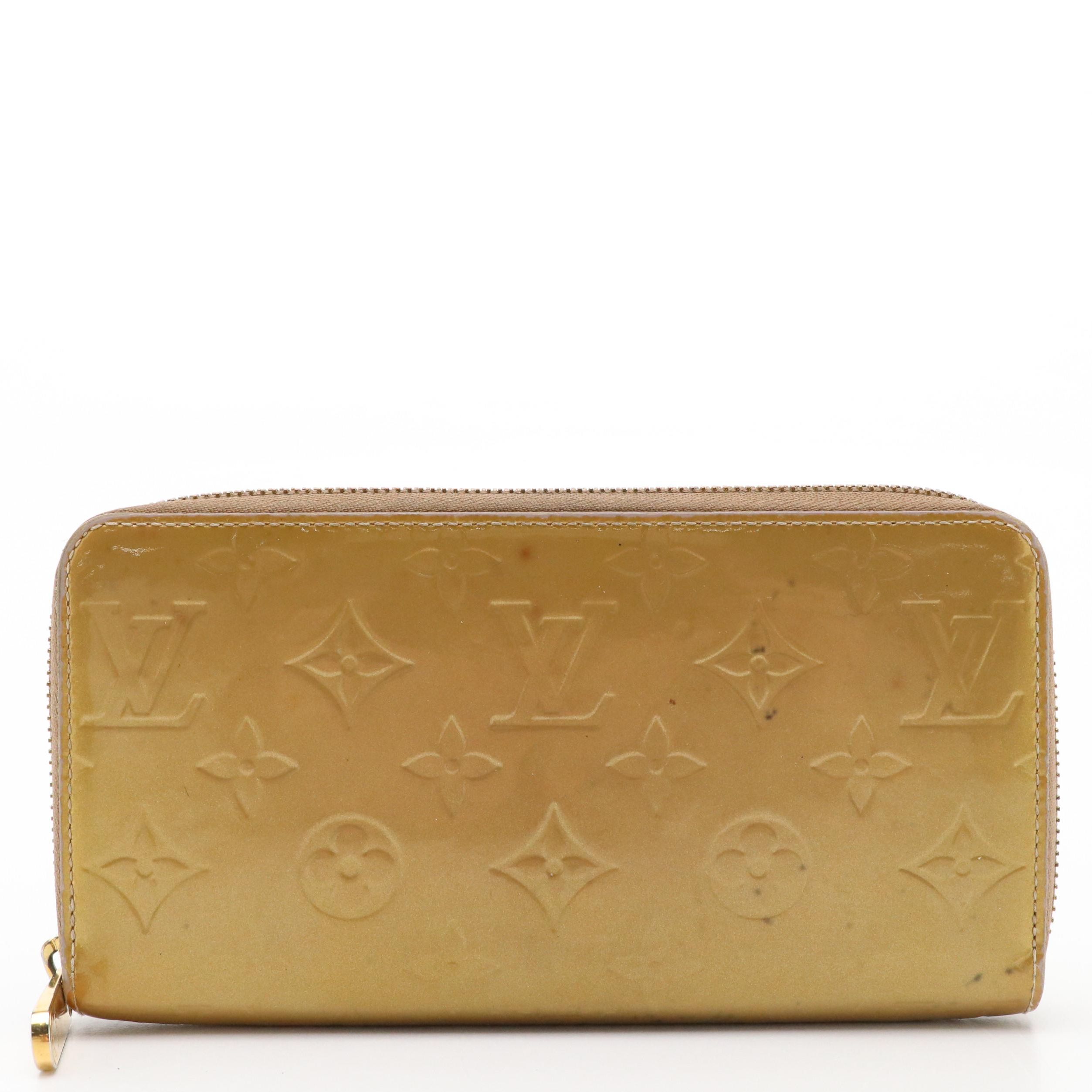 Louis Vuitton Zip Around Long Wallet in Monogram Vernis Patent Leather