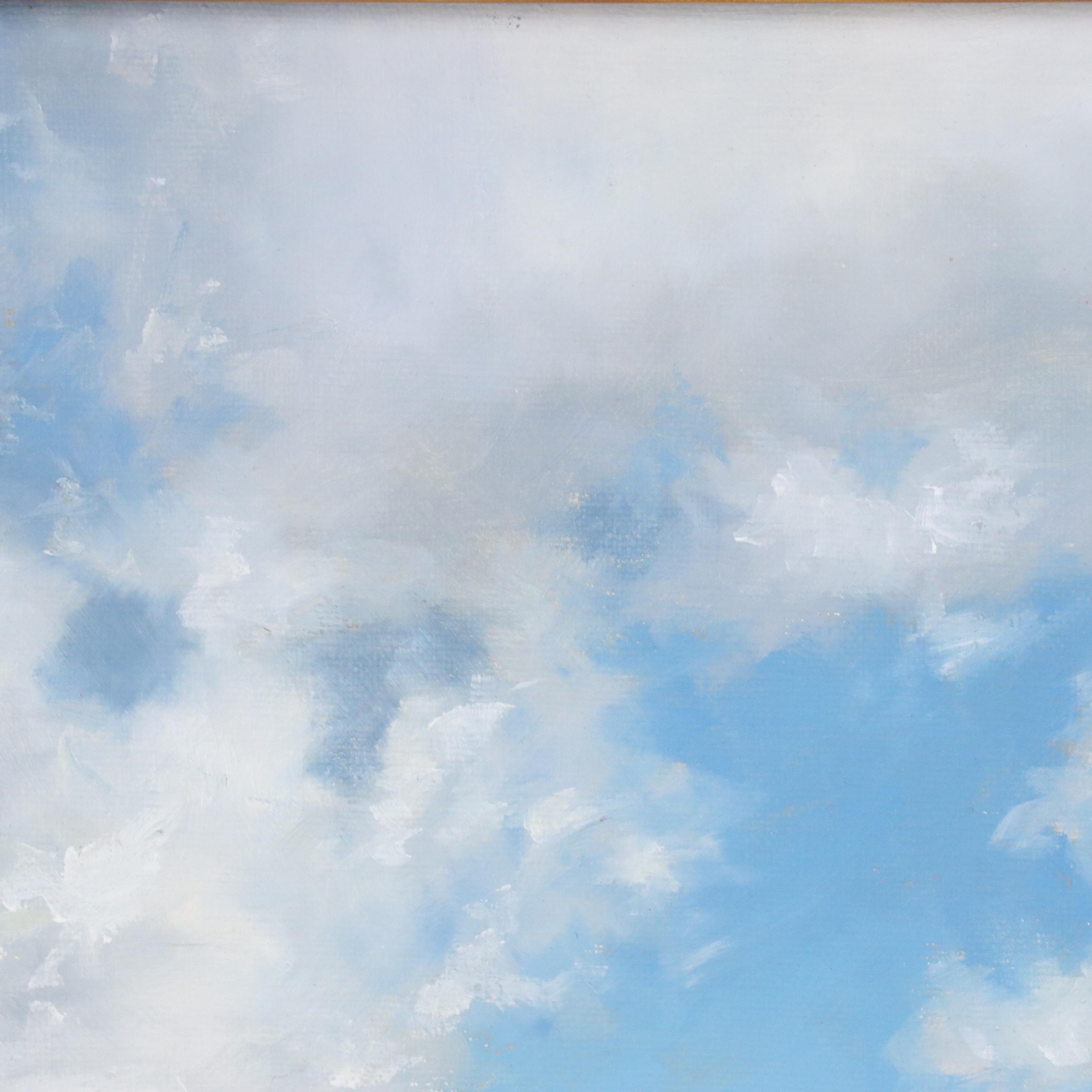 Sarah Brown Landscape Oil Painting "Boundless Summer Skies," 21st Century