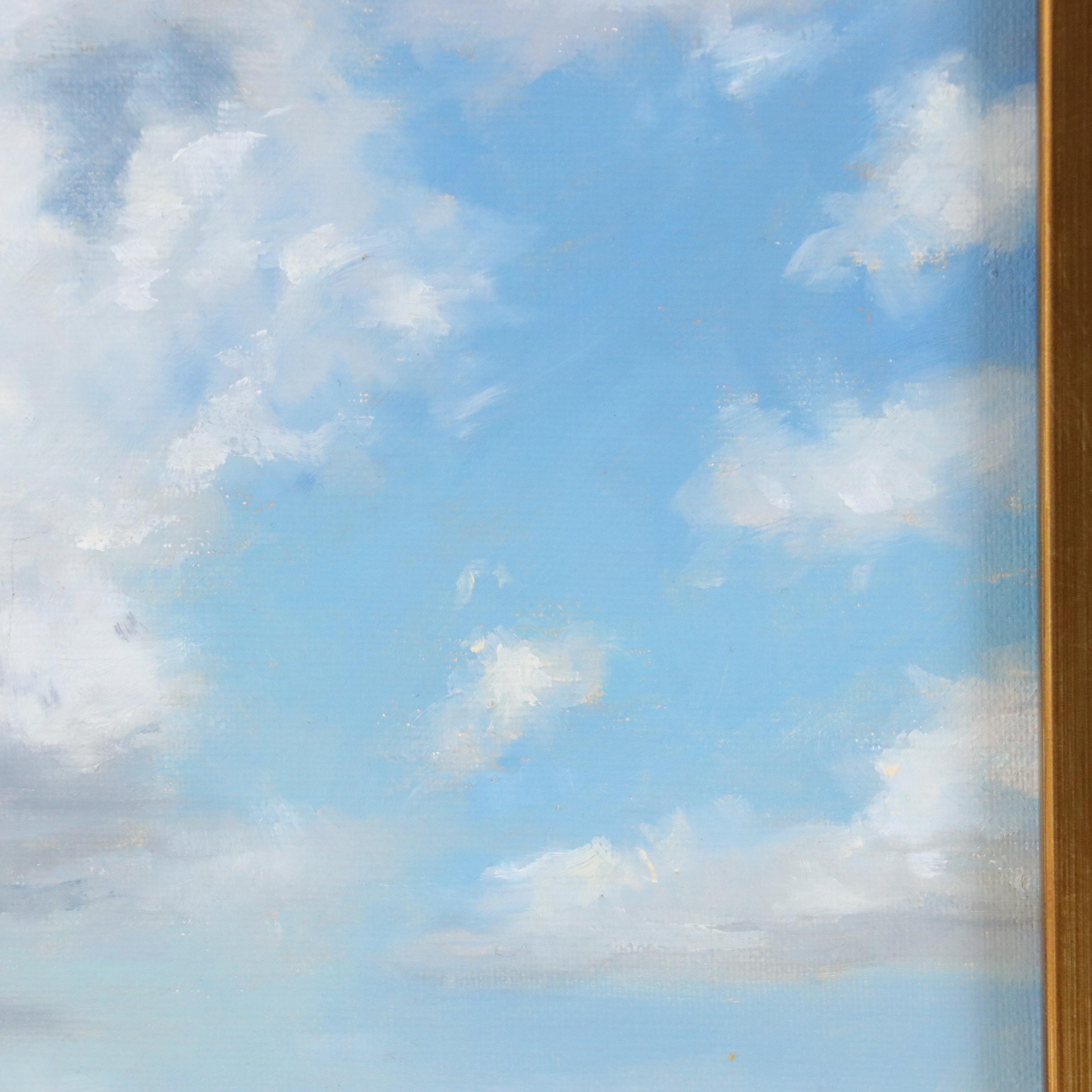 Sarah Brown Landscape Oil Painting "Boundless Summer Skies," 21st Century