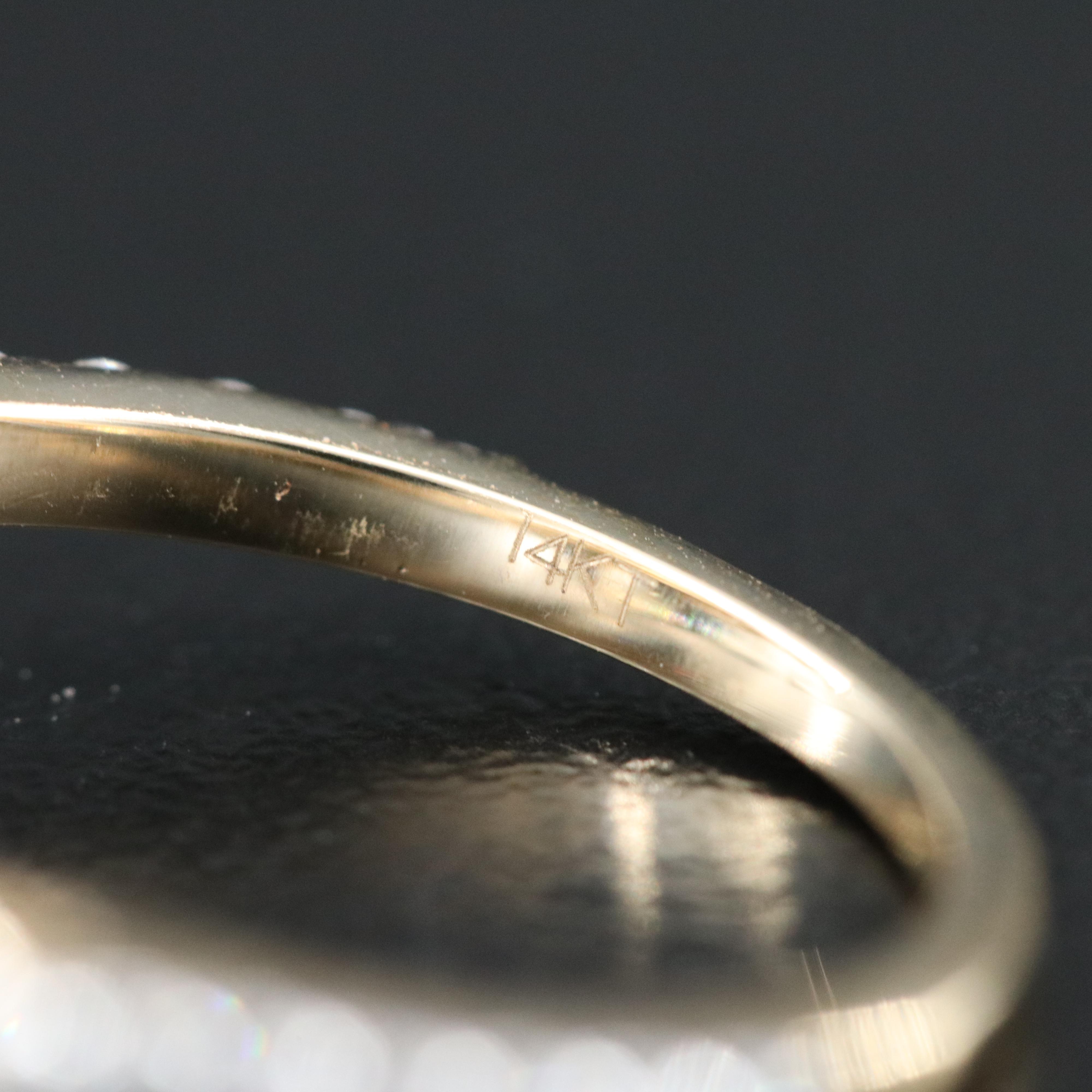 14K 6.96 CTW Lab Grown Diamond Ring with IGI Report