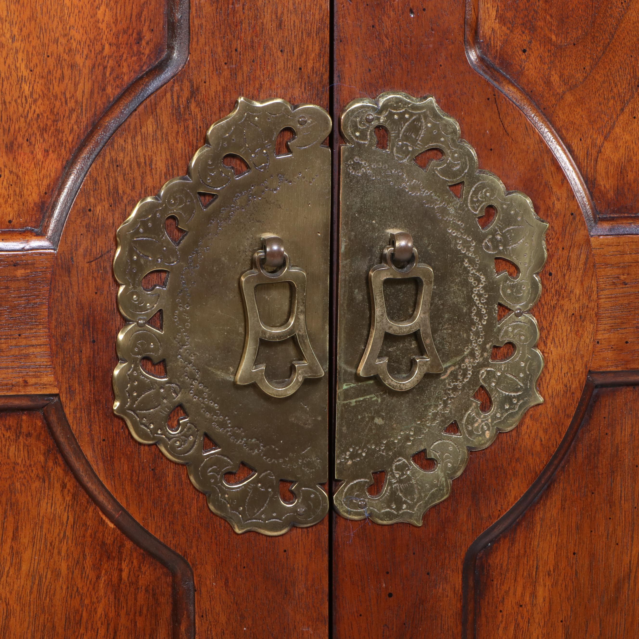 Henredon "Pan Asian" Mahogany Cabinet with Brass Hardware, Late 20th C.