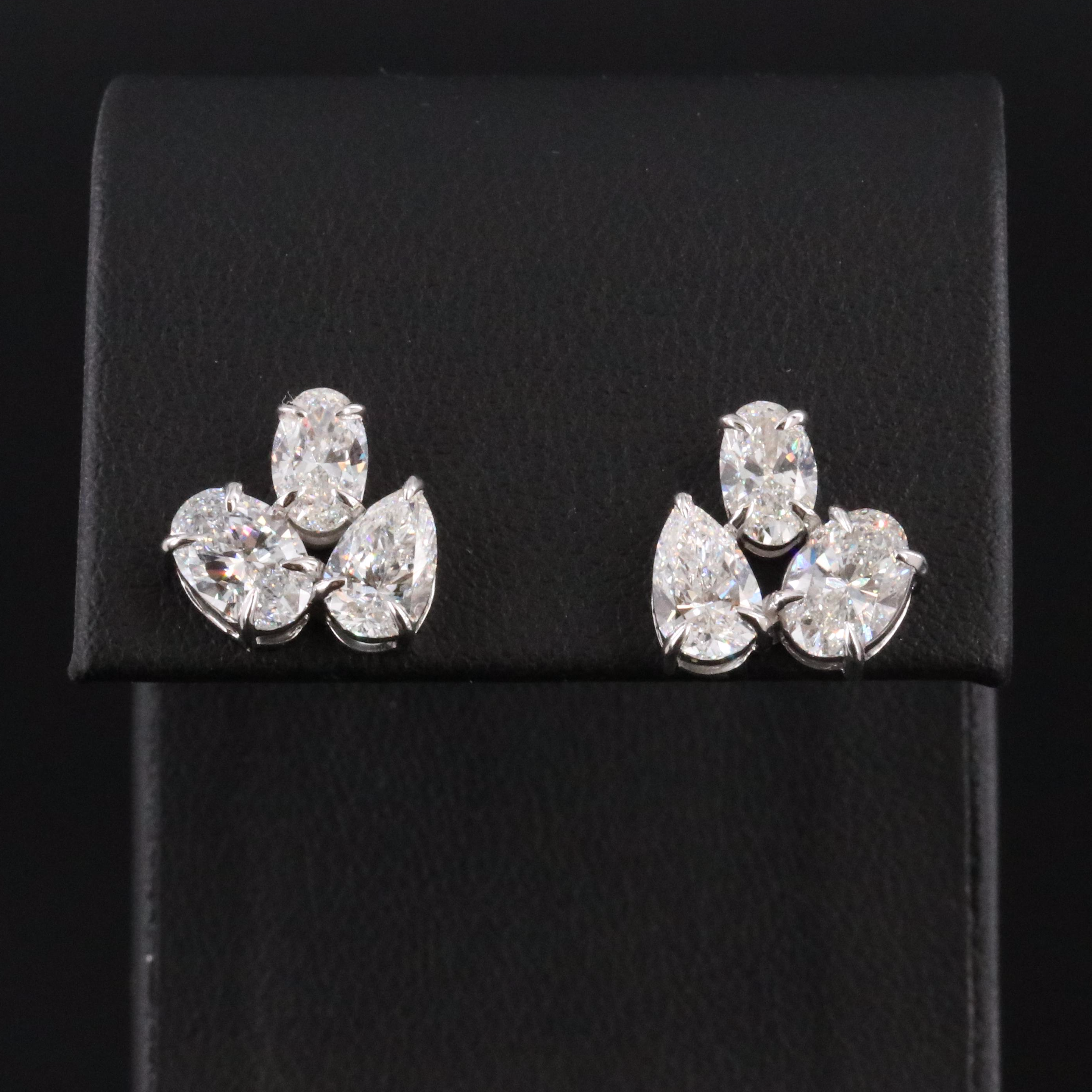 14K 3.58 CTW Lab Grown Diamond Earrings