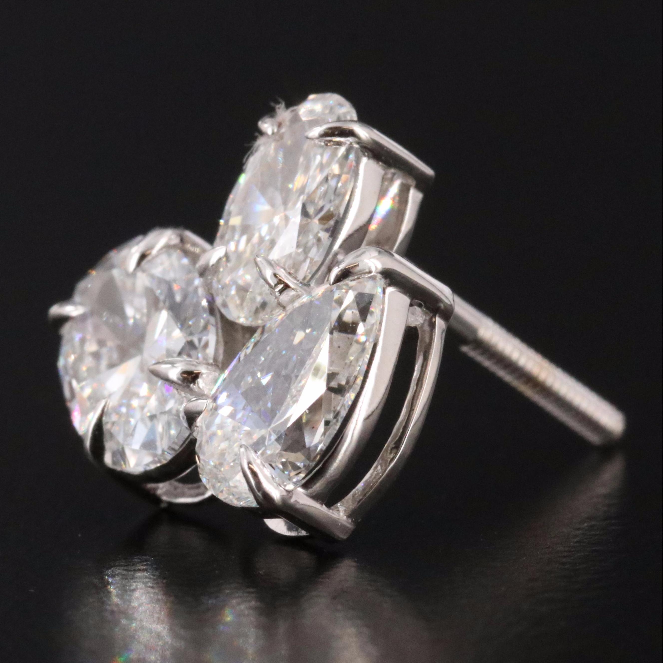 14K 3.58 CTW Lab Grown Diamond Earrings