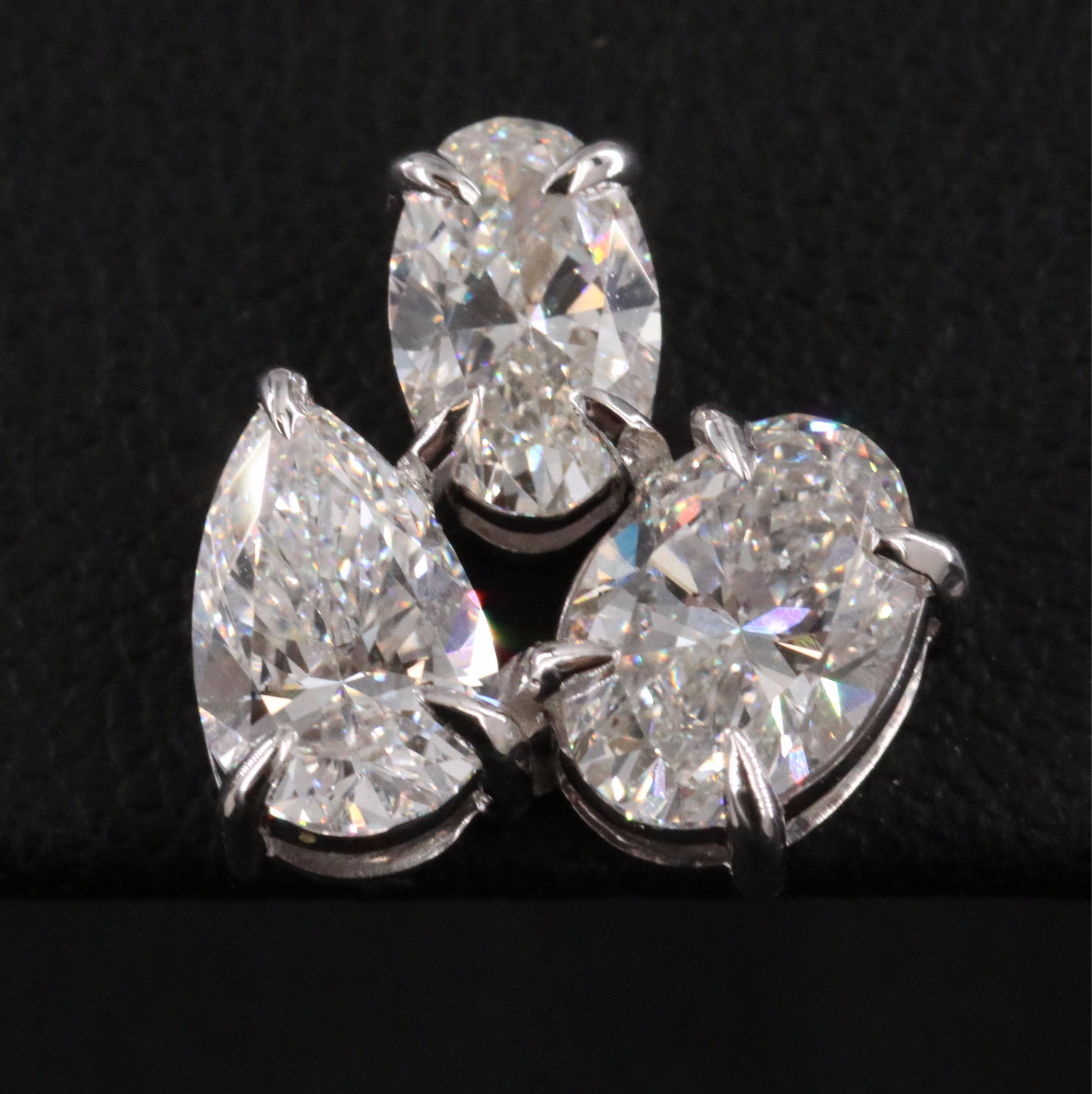 14K 3.58 CTW Lab Grown Diamond Earrings