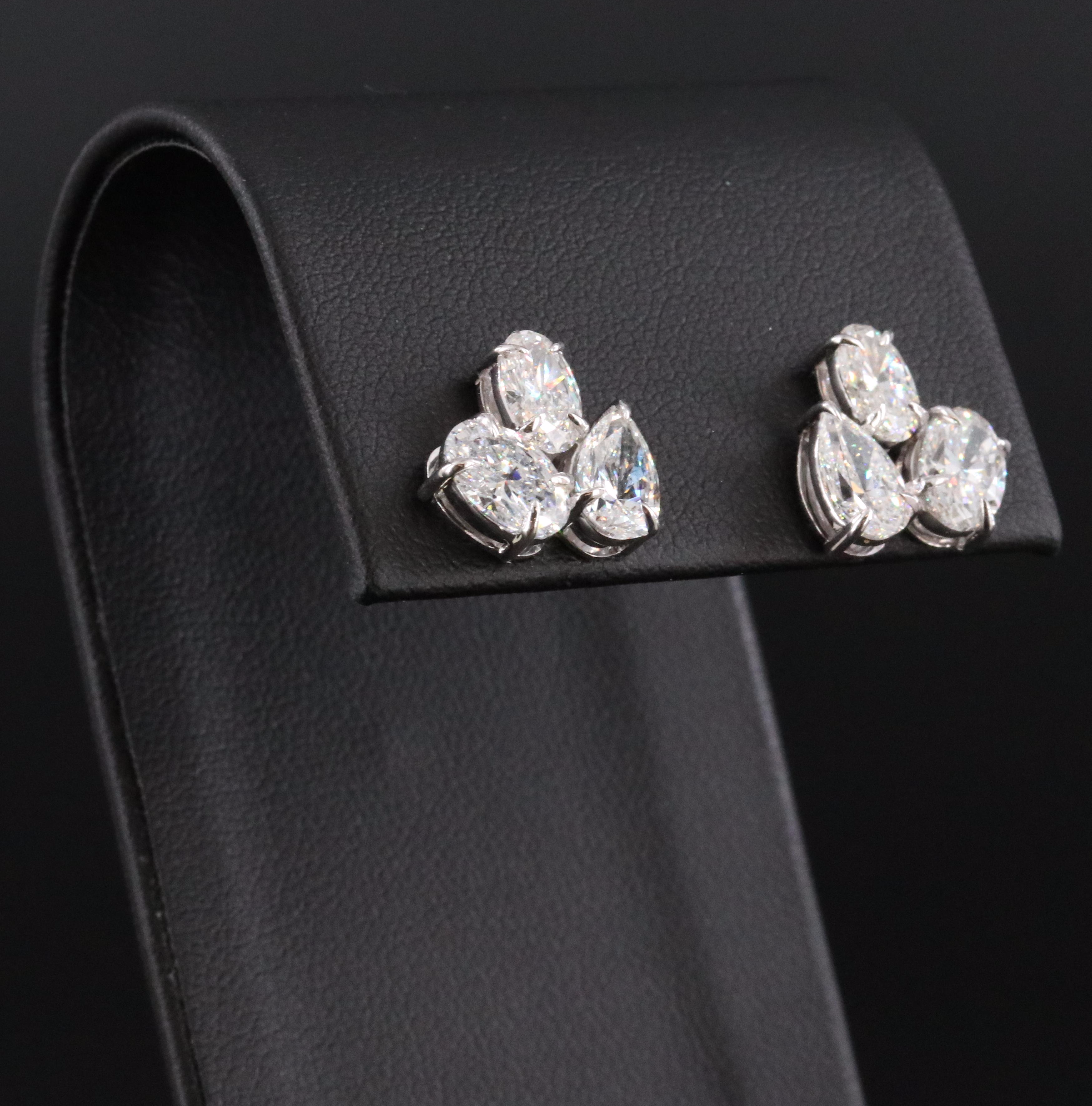 14K 3.58 CTW Lab Grown Diamond Earrings