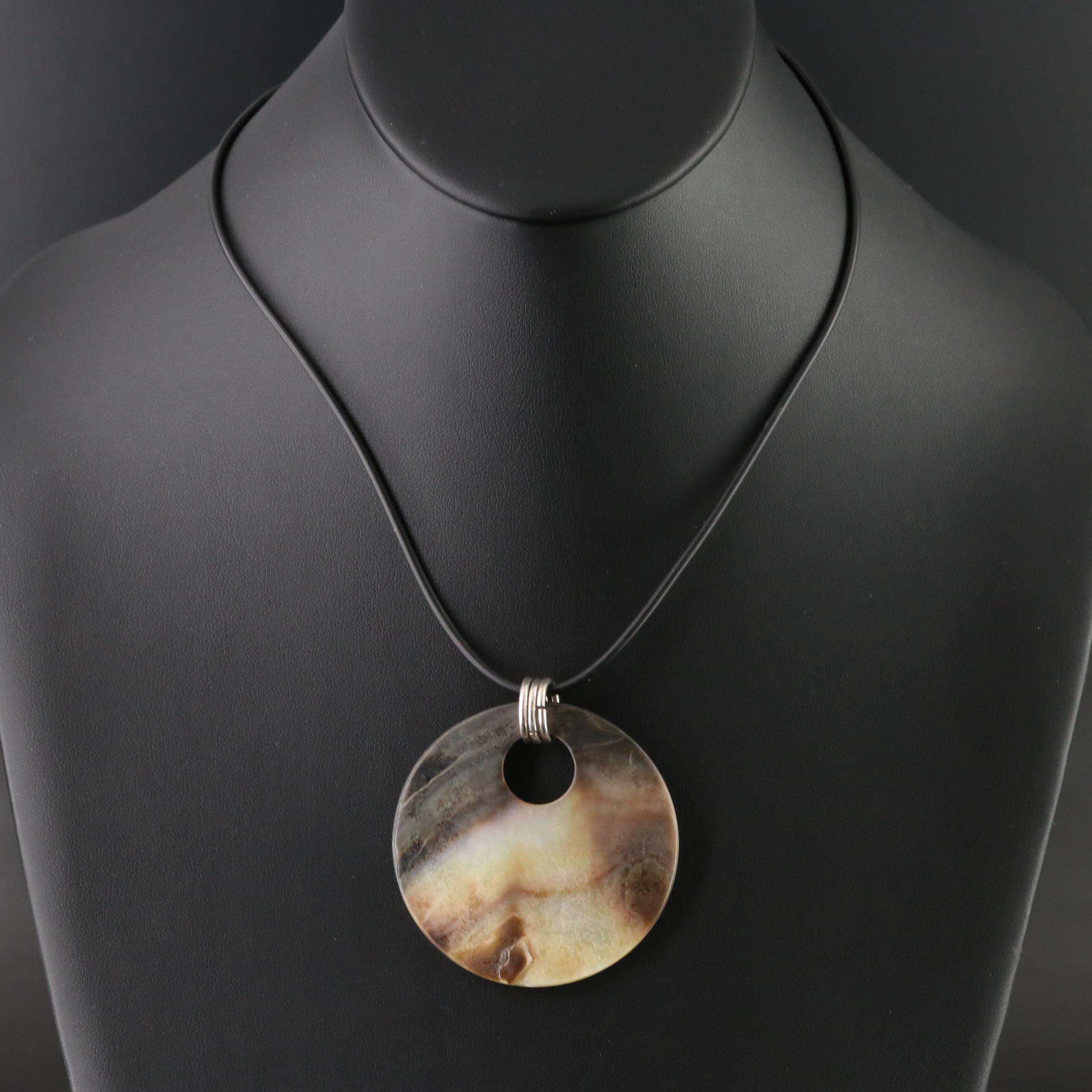 Sterling Shell Pendant Necklace