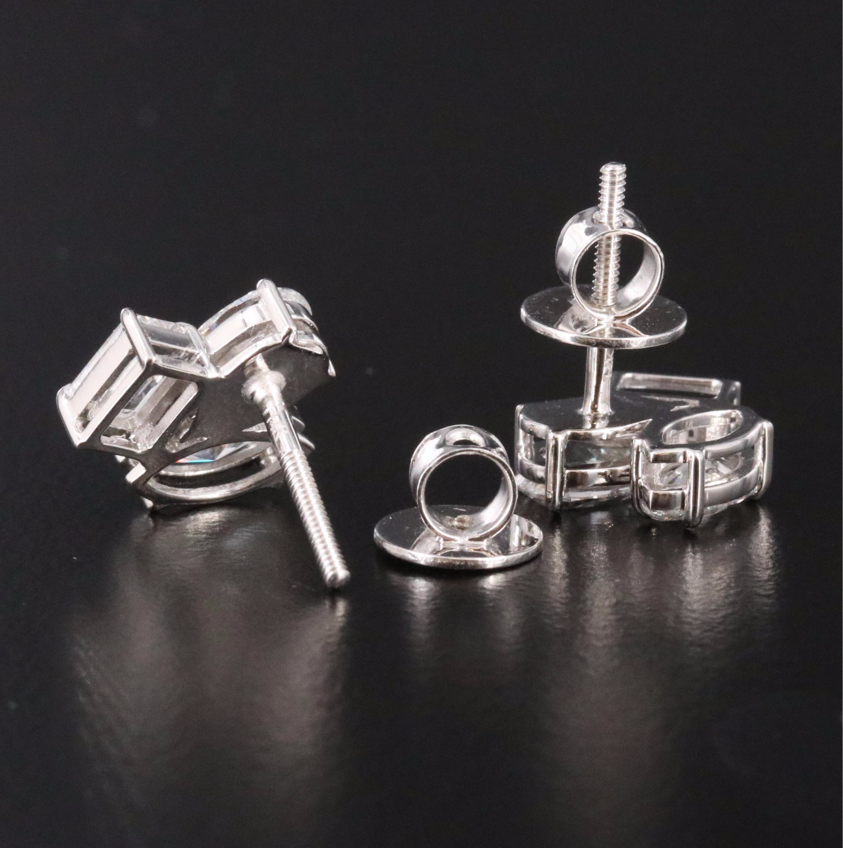 14K 3.04 CTW Lab Grown Diamond Earrings