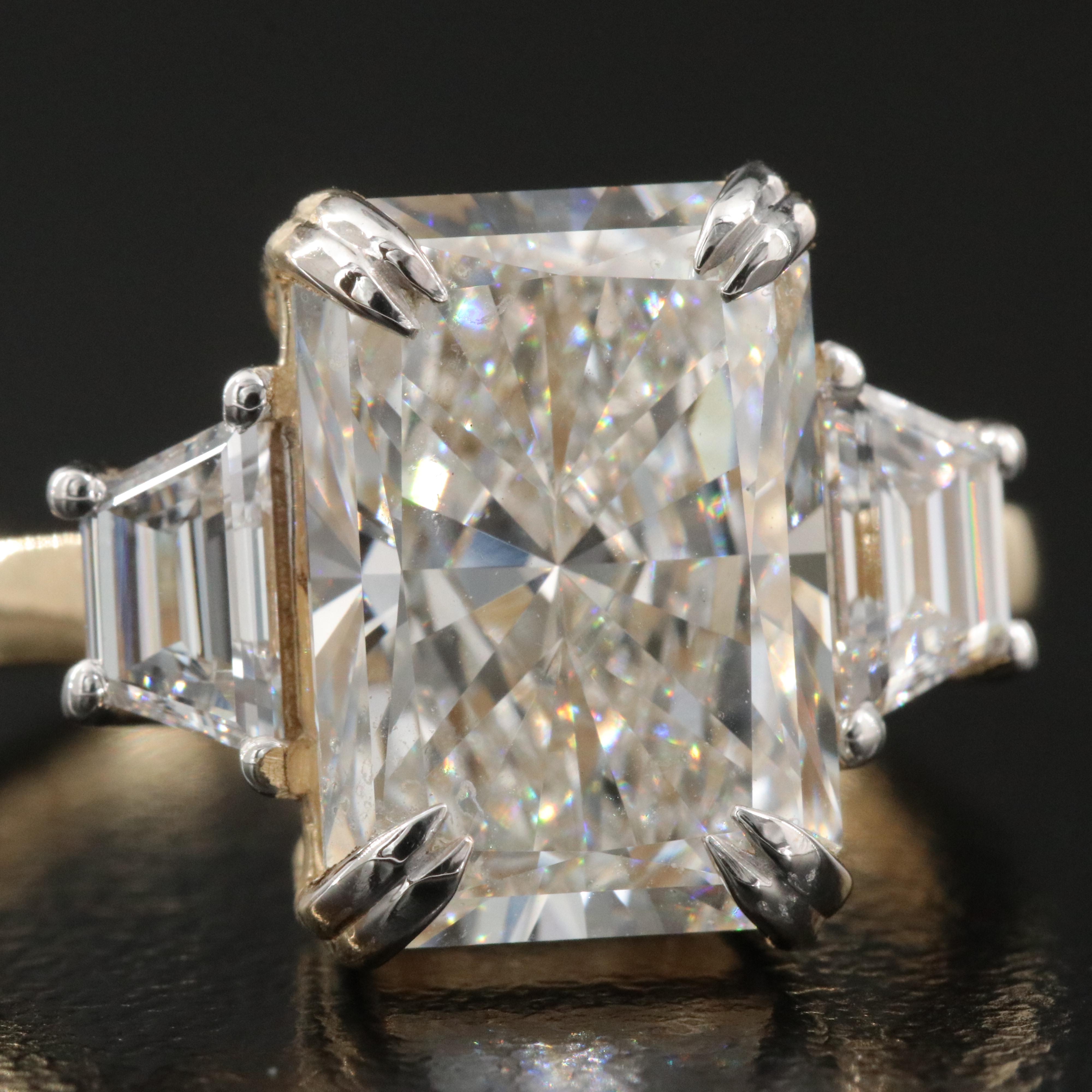 14K 6.49 Lab Grown Diamond Ring with IGI Report