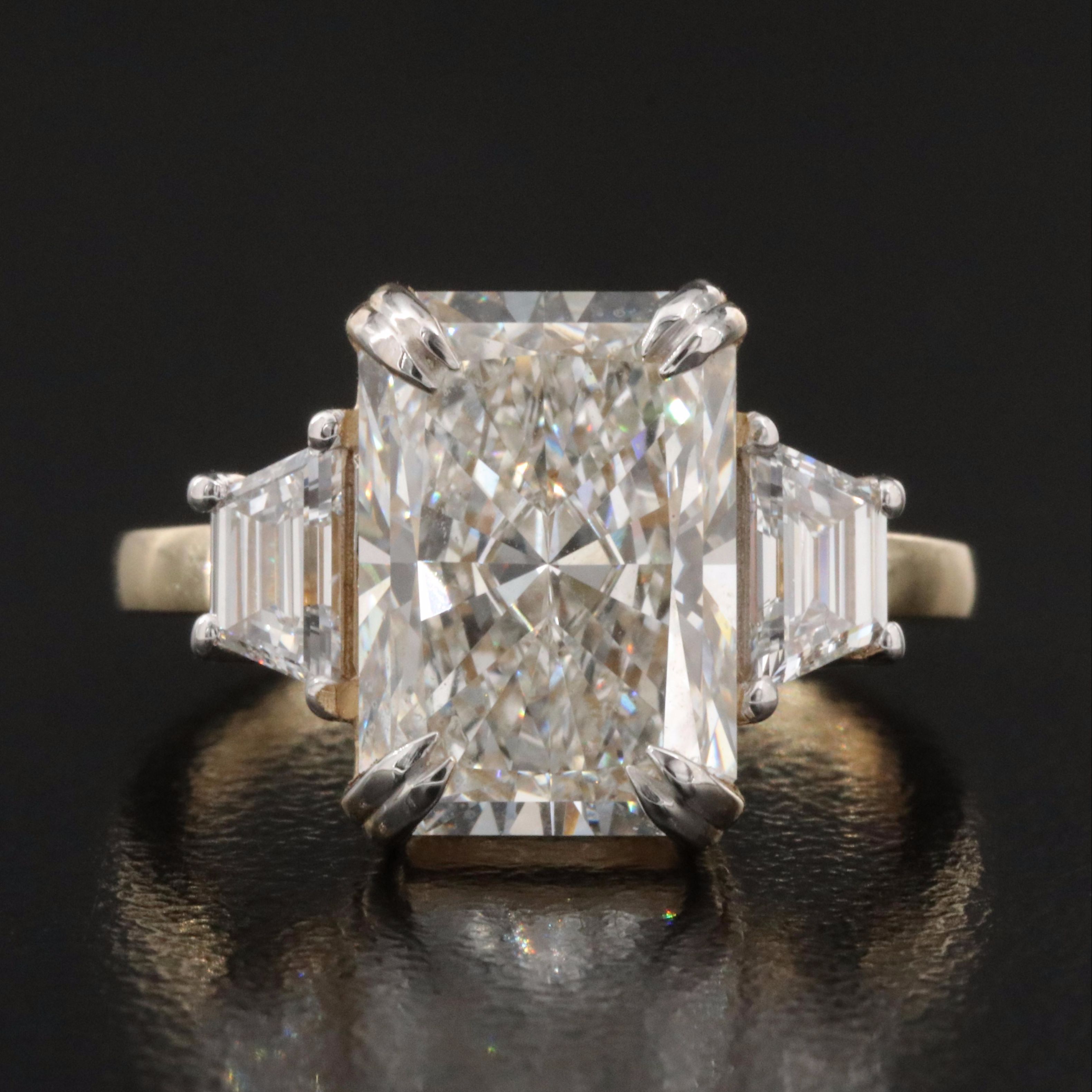 14K 6.49 Lab Grown Diamond Ring with IGI Report