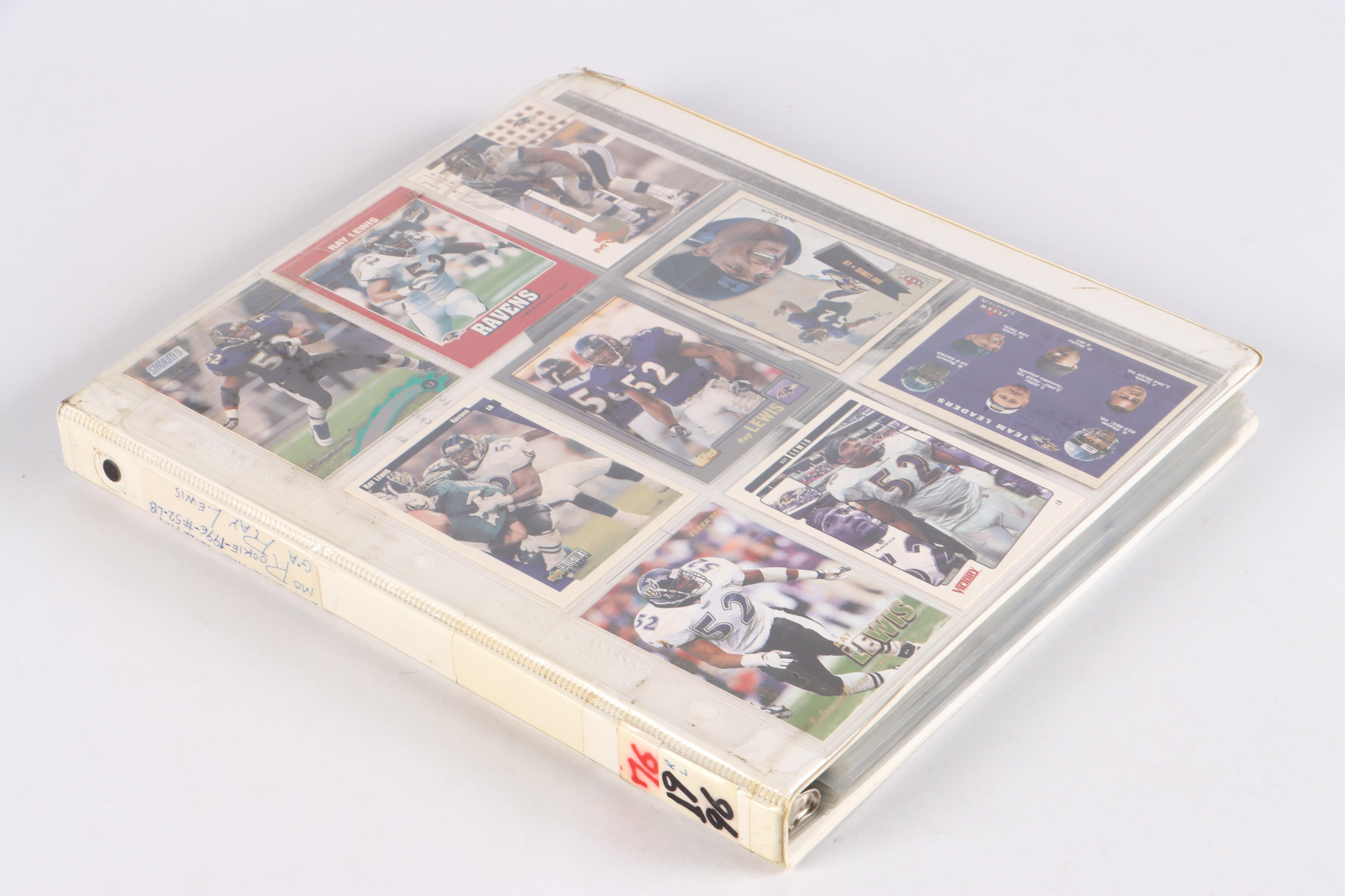 Ray Lewis Football Card Collection Featuring Signed, Rookies, and More