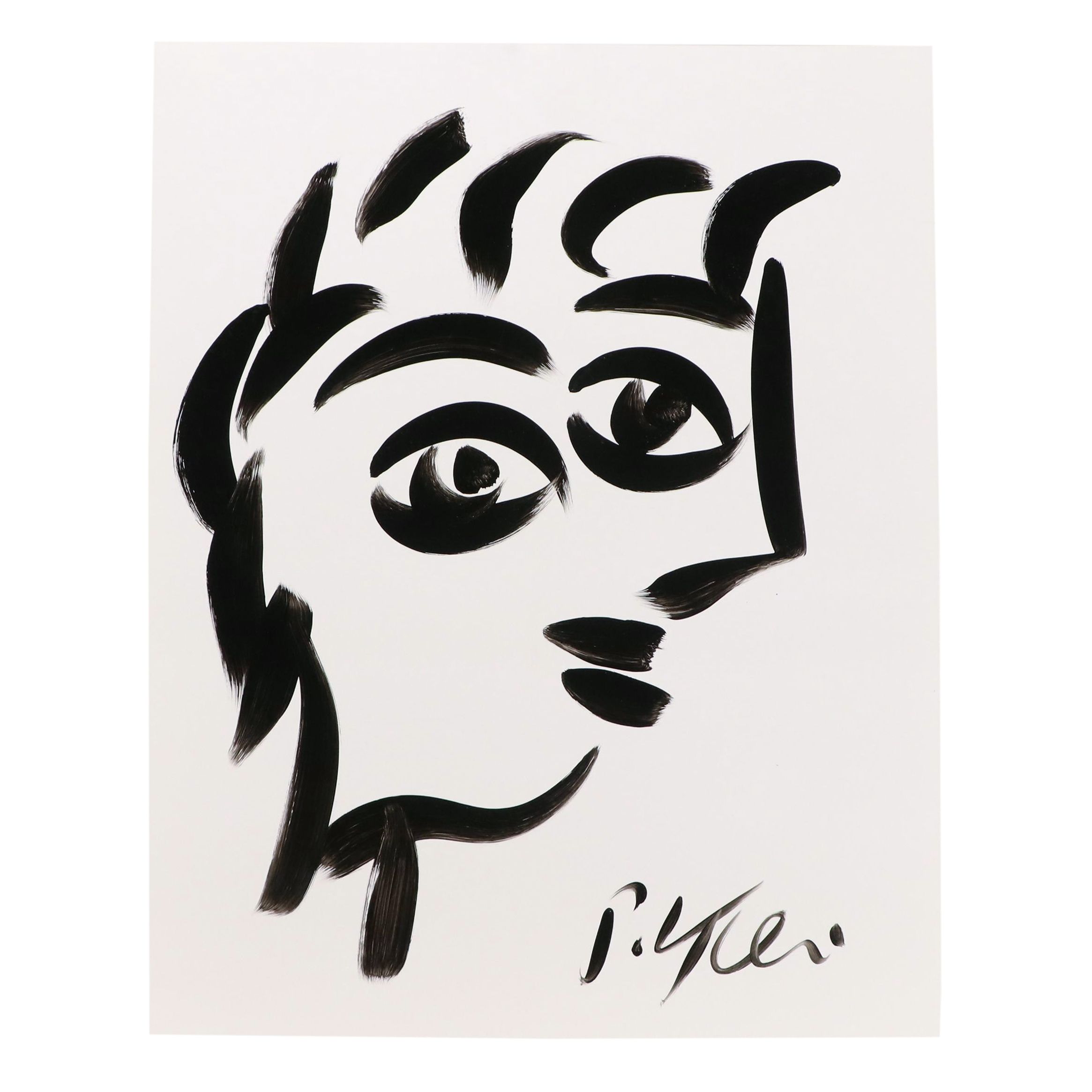 Peter Keil Abstract Acrylic Portrait