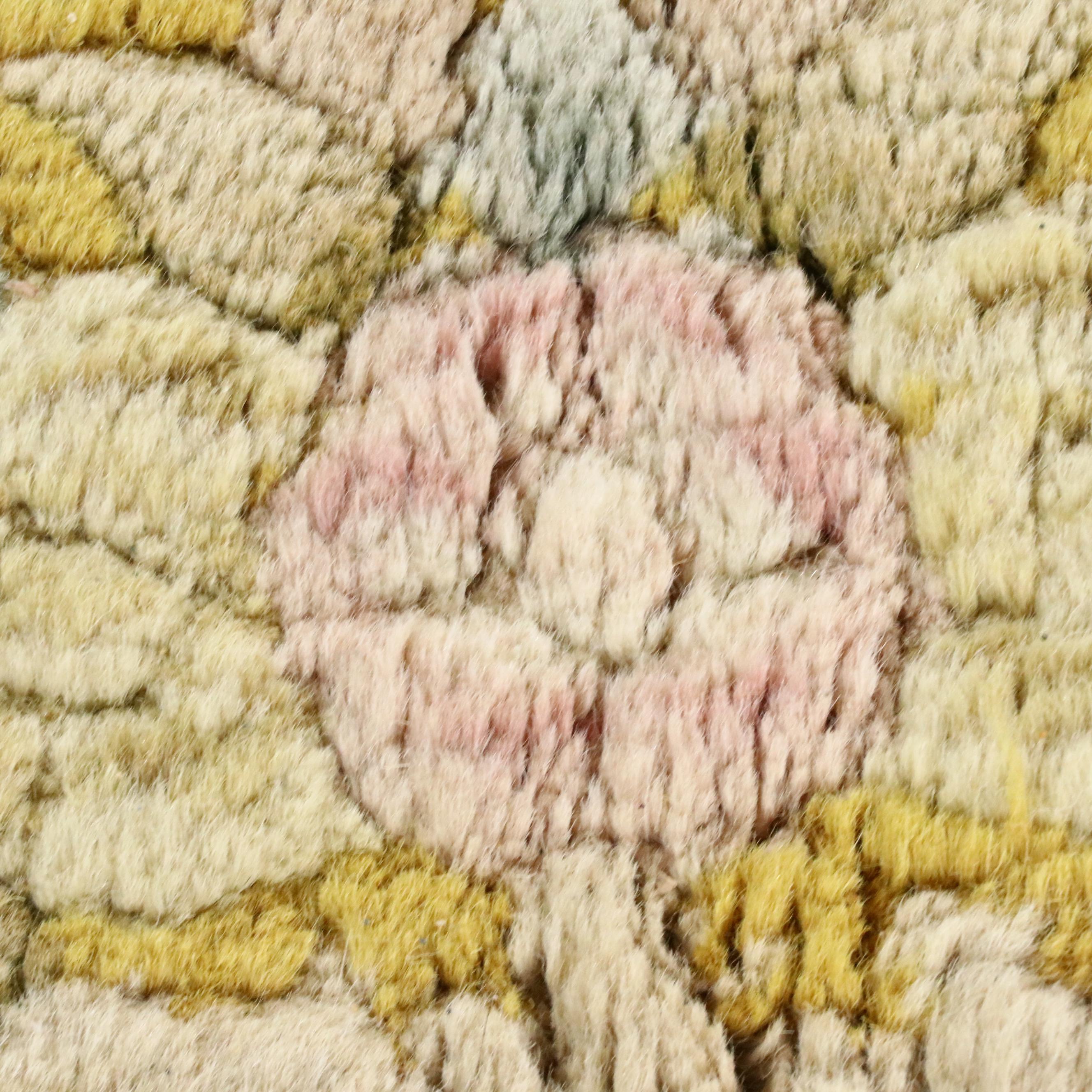 7'10 x 10'1 Hand-Knotted Chinese Aubusson Style Carved Area Rug