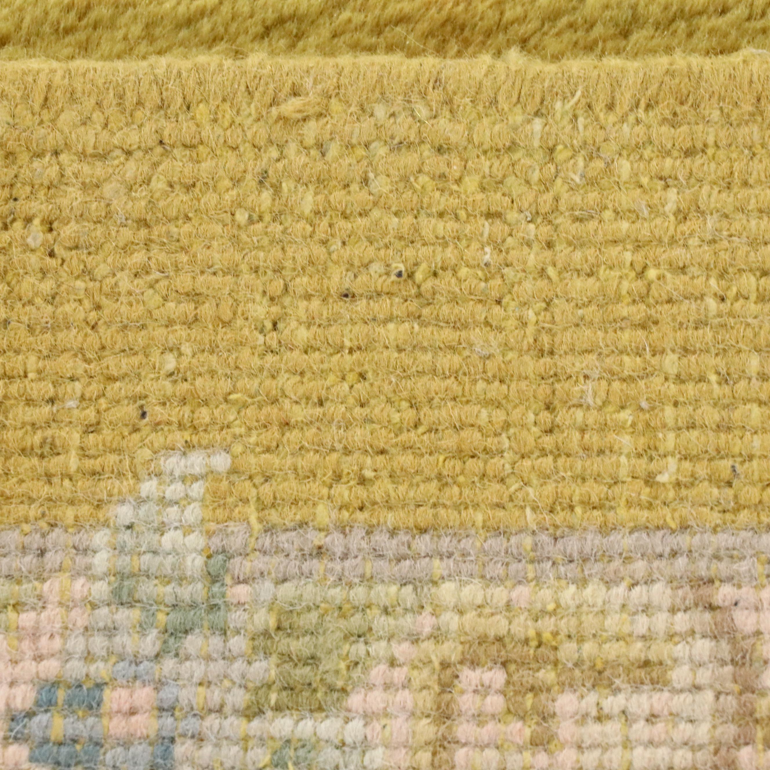 7'10 x 10'1 Hand-Knotted Chinese Aubusson Style Carved Area Rug