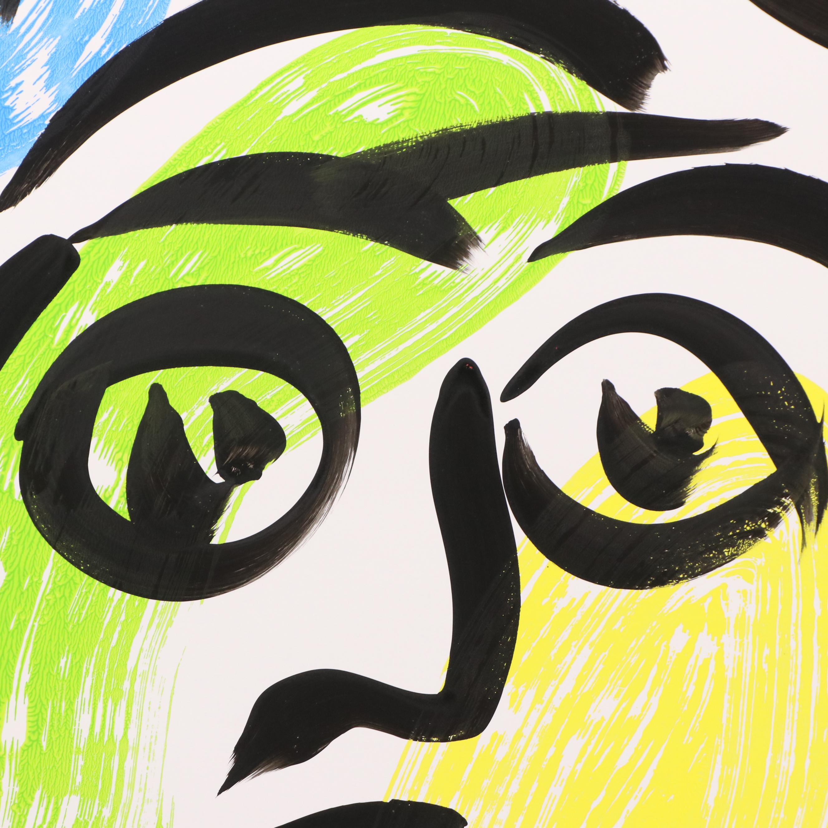 Peter Keil Abstract Acrylic Portrait