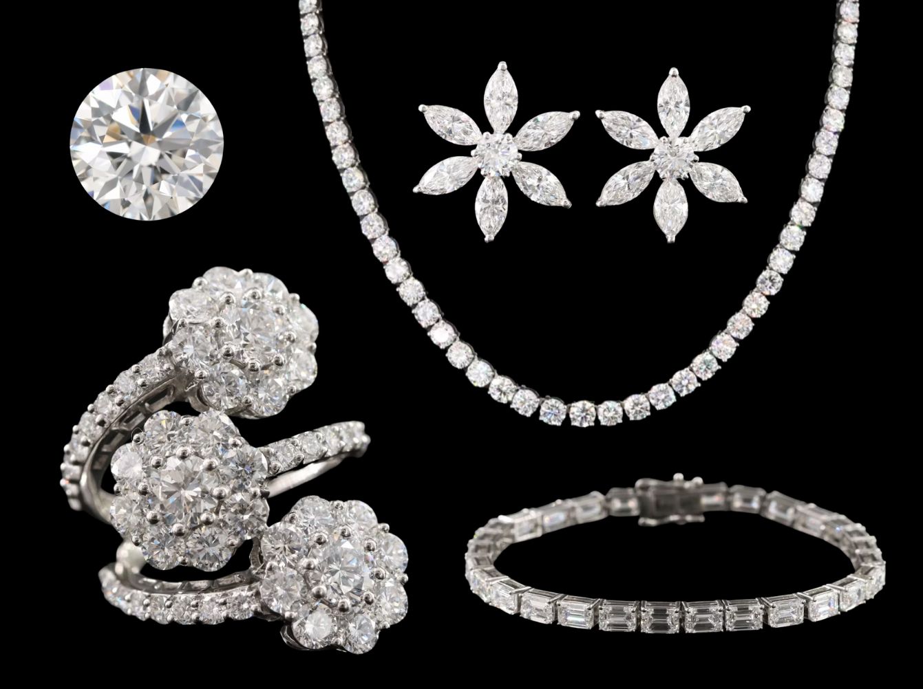 Luminous Luxury; Designer Handbags, Fine Diamond Jewelry & Loose Stones To Customize