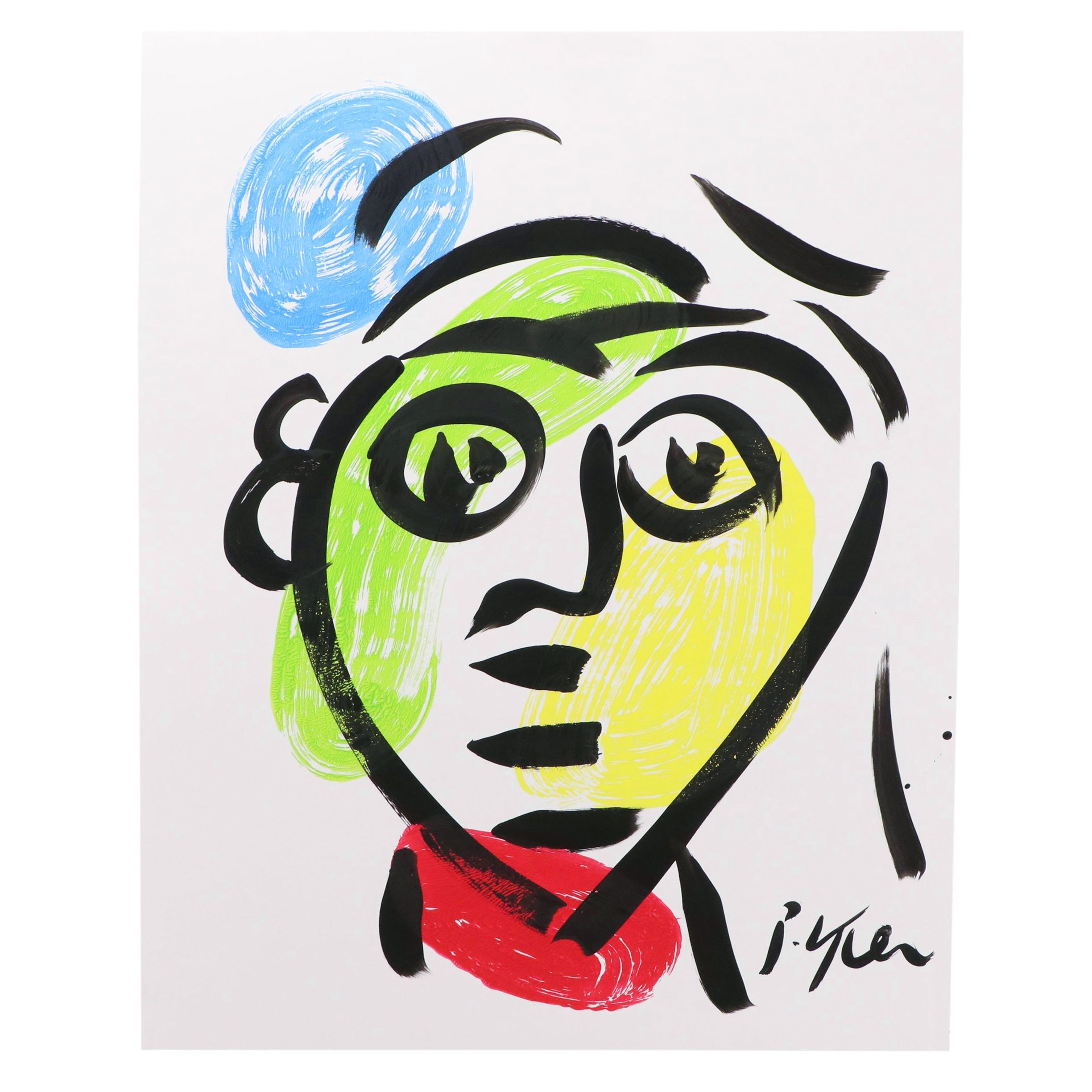 Peter Keil Abstract Acrylic Portrait