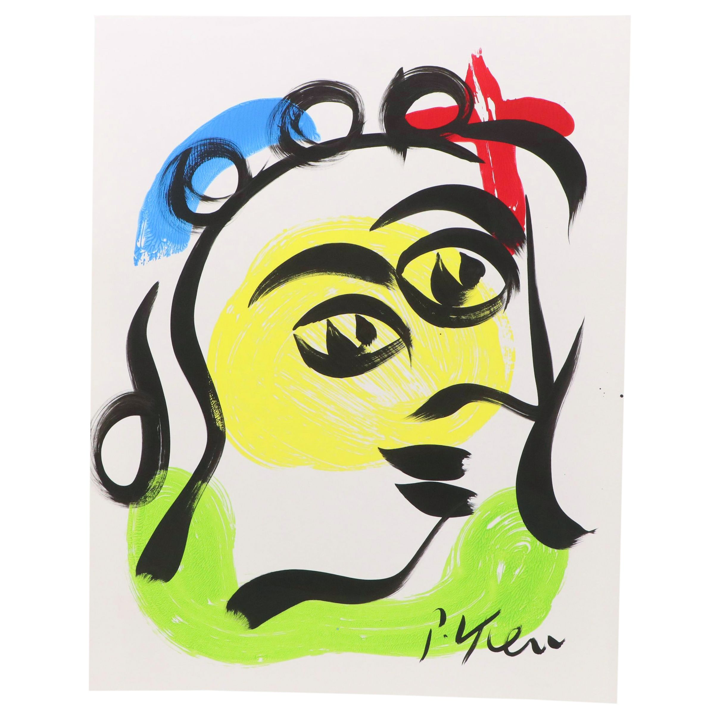 Peter Keil Abstract Acrylic Portrait