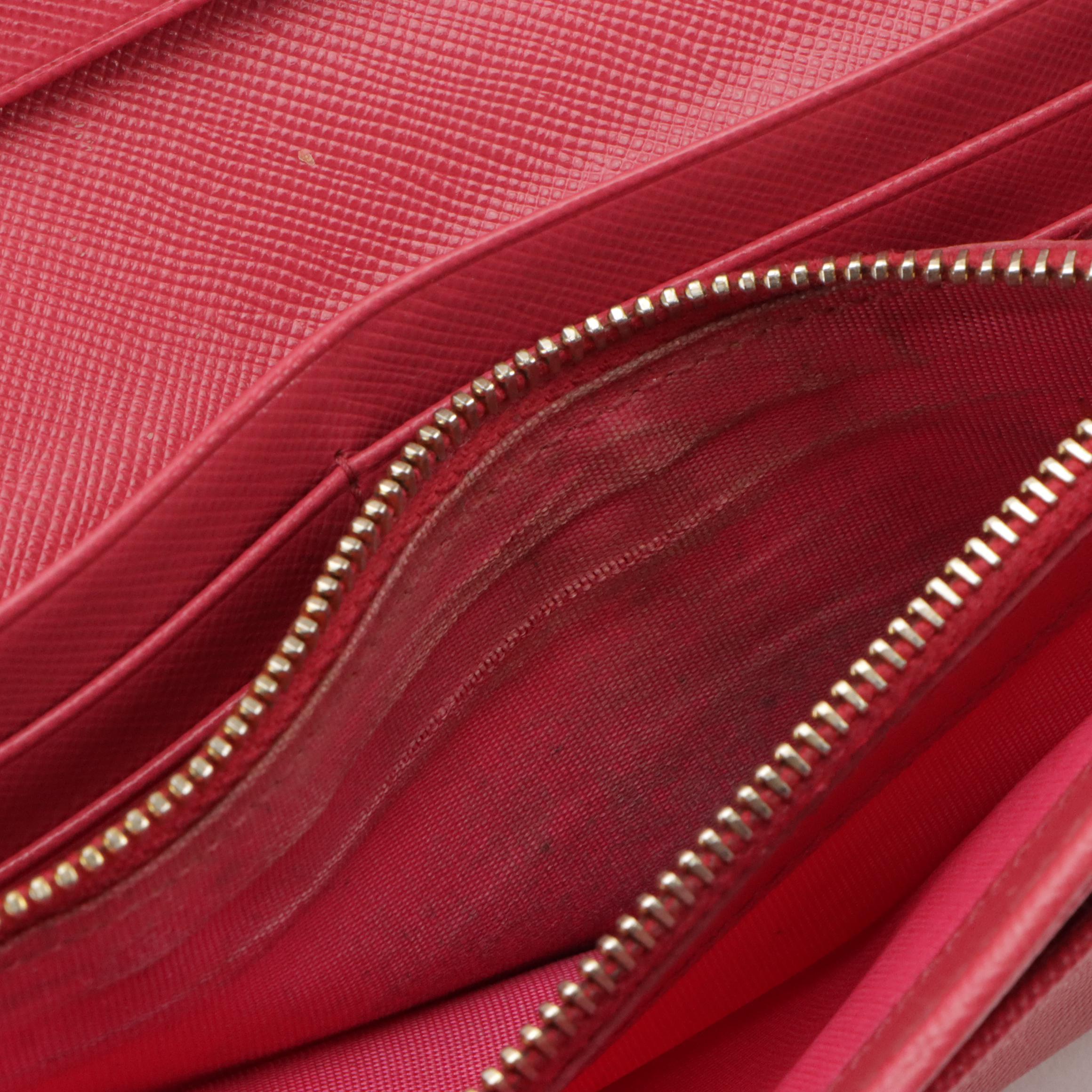 Prada Bow Wallet in Saffiano Leather