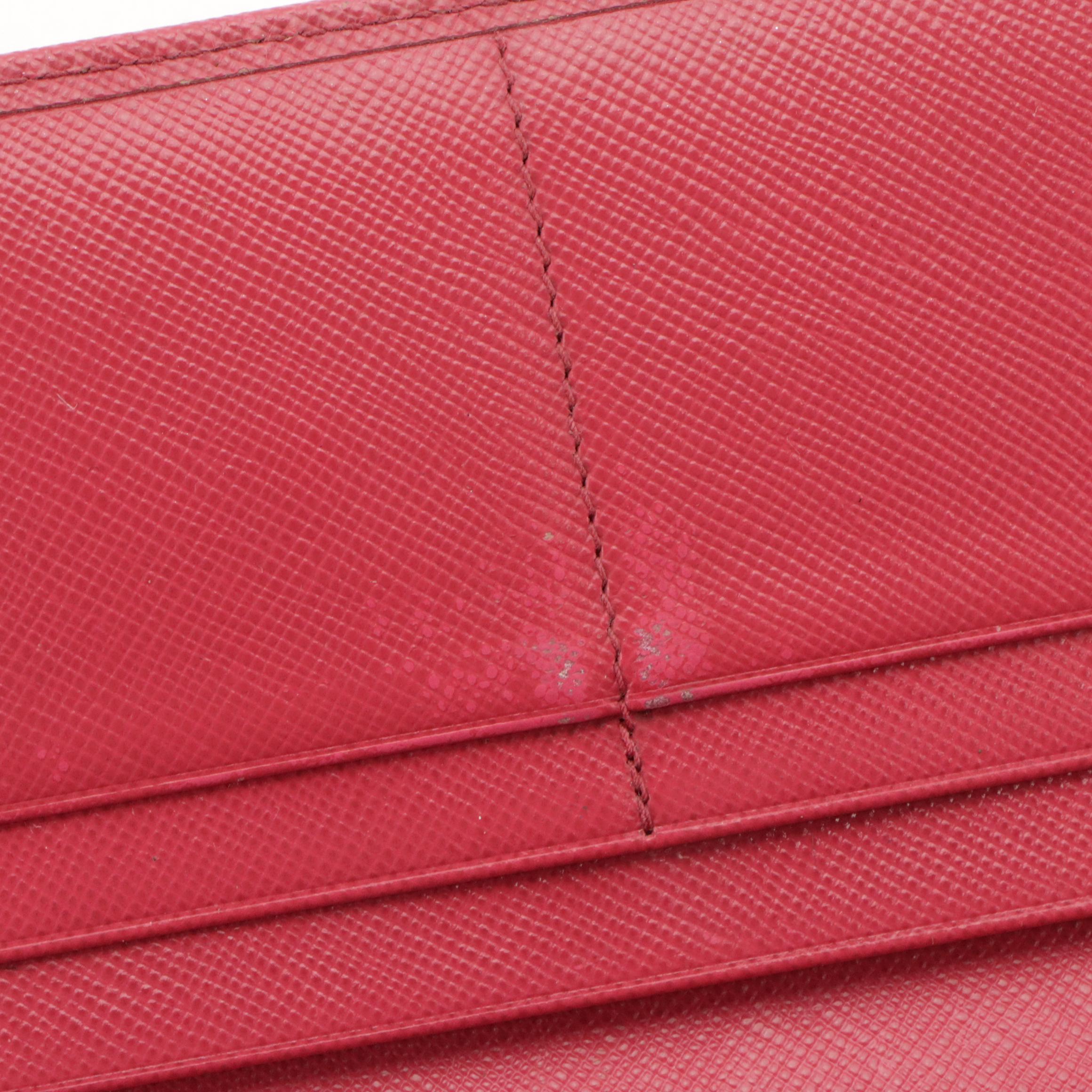 Prada Bow Wallet in Saffiano Leather