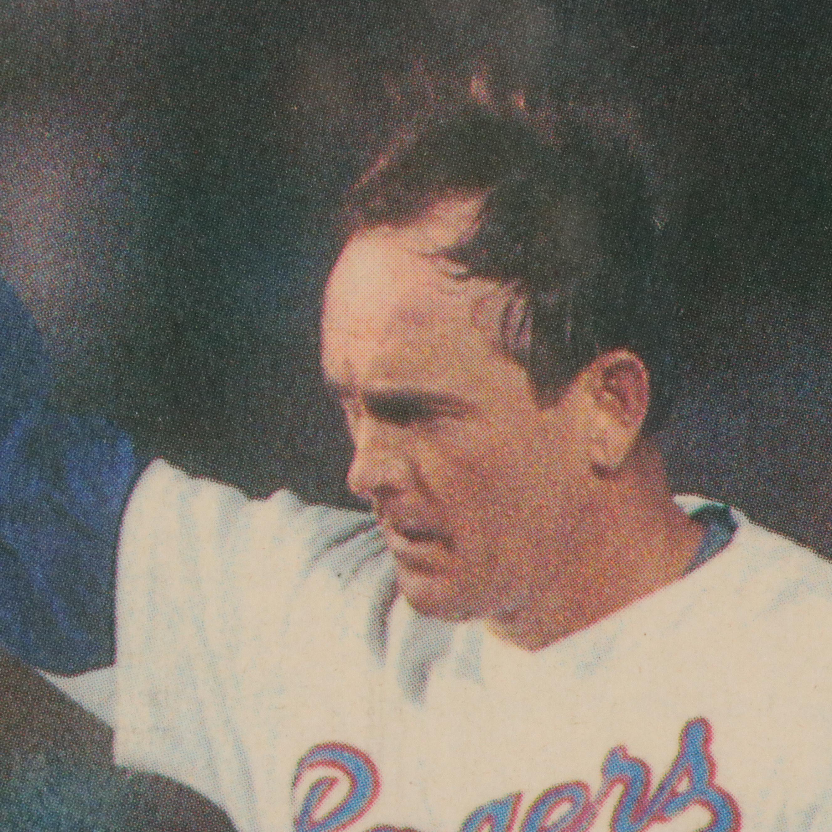 Nolan Ryan Signed 5,000 Strikeouts Newspaper Article with Matted Display